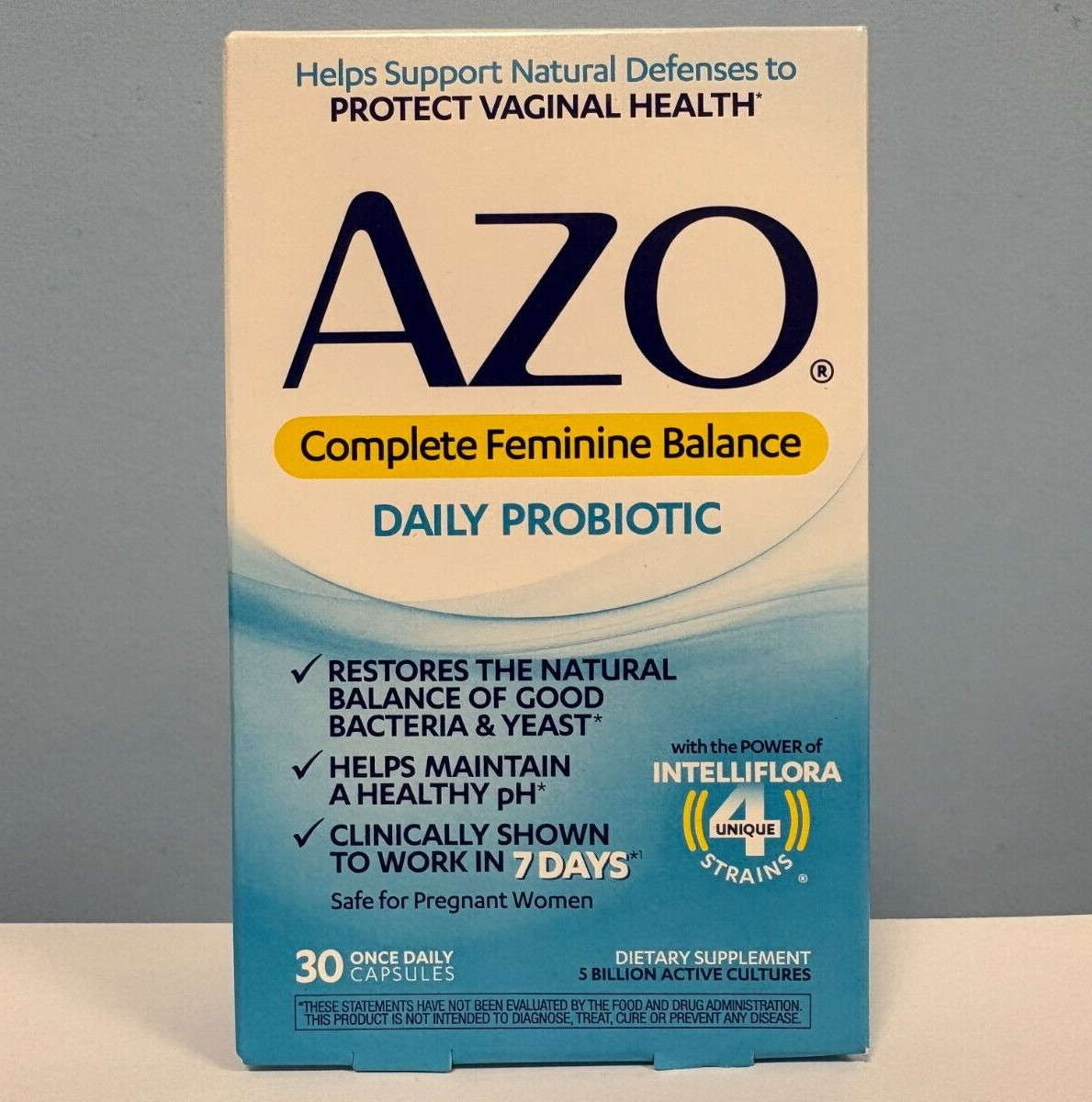AZO Probiotic 30 CT Complete Feminine Balance Vaginal Health EXP 01/2027