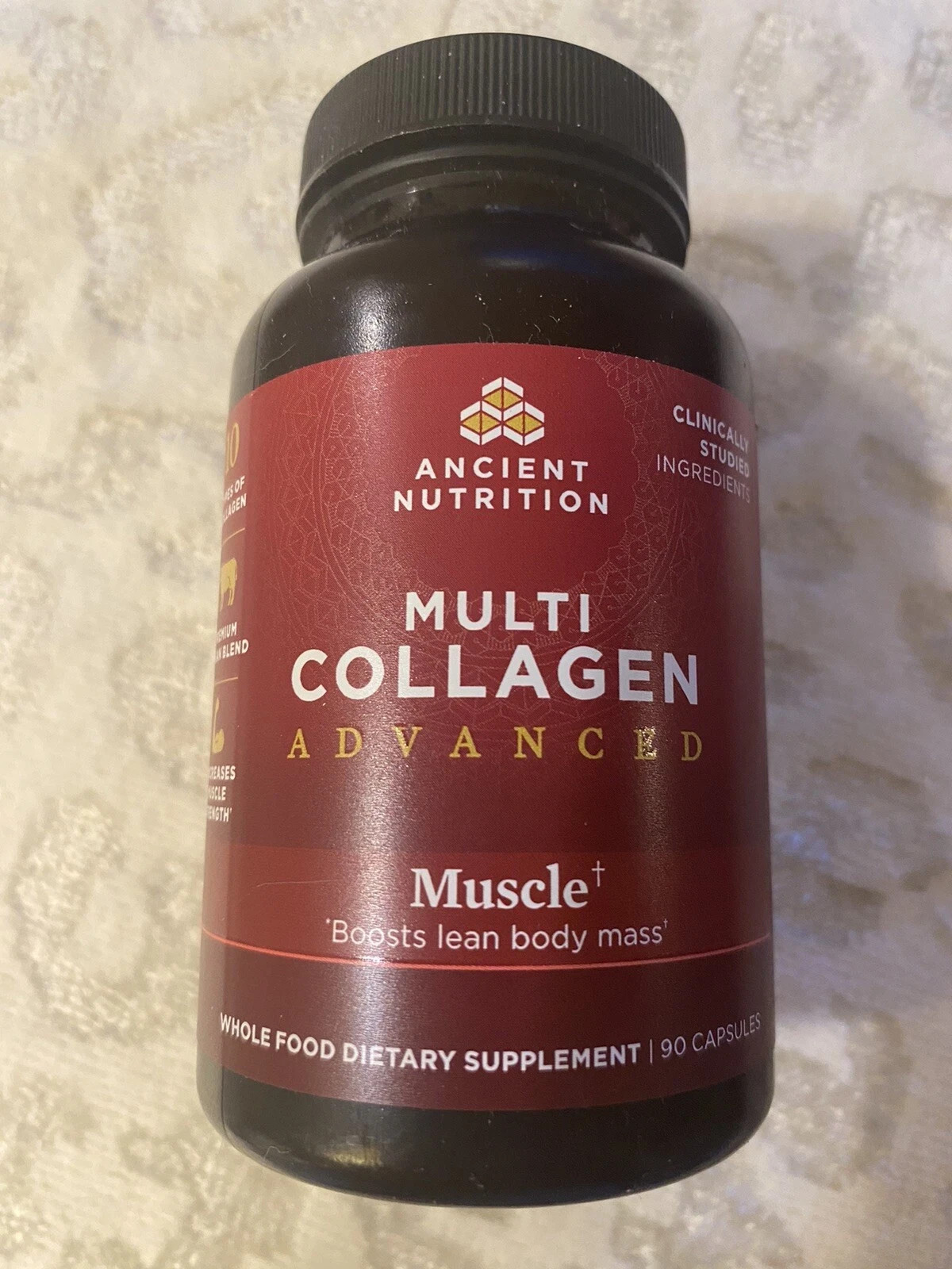 Ancient Nutrition Multi Collagen Advance Muscle 90 Caps Exp.4/2027 Factory Seal