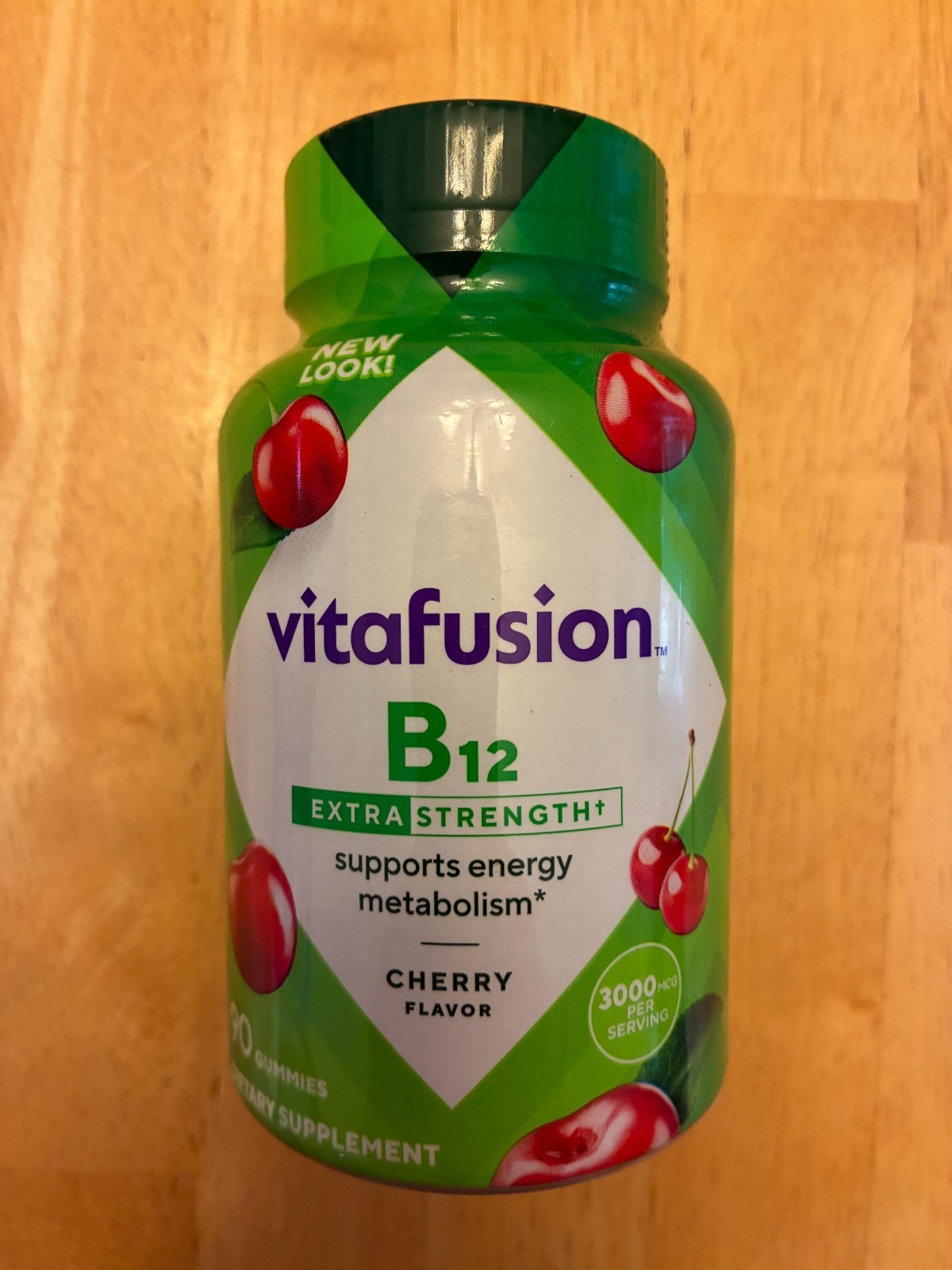 Vitafusion Extra Strength Vitamin B12 3000mcg Cherry 90 Gummies *12/26*