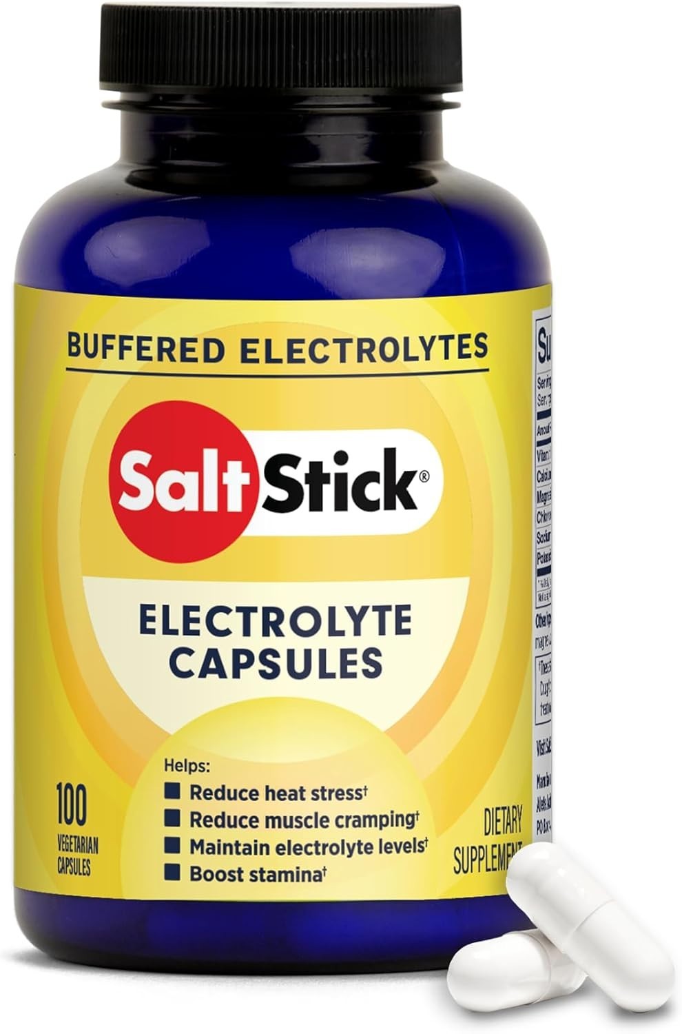 SaltStick Electrolyte Capsules with Vitamin D | 100  Vegetarian Capsules