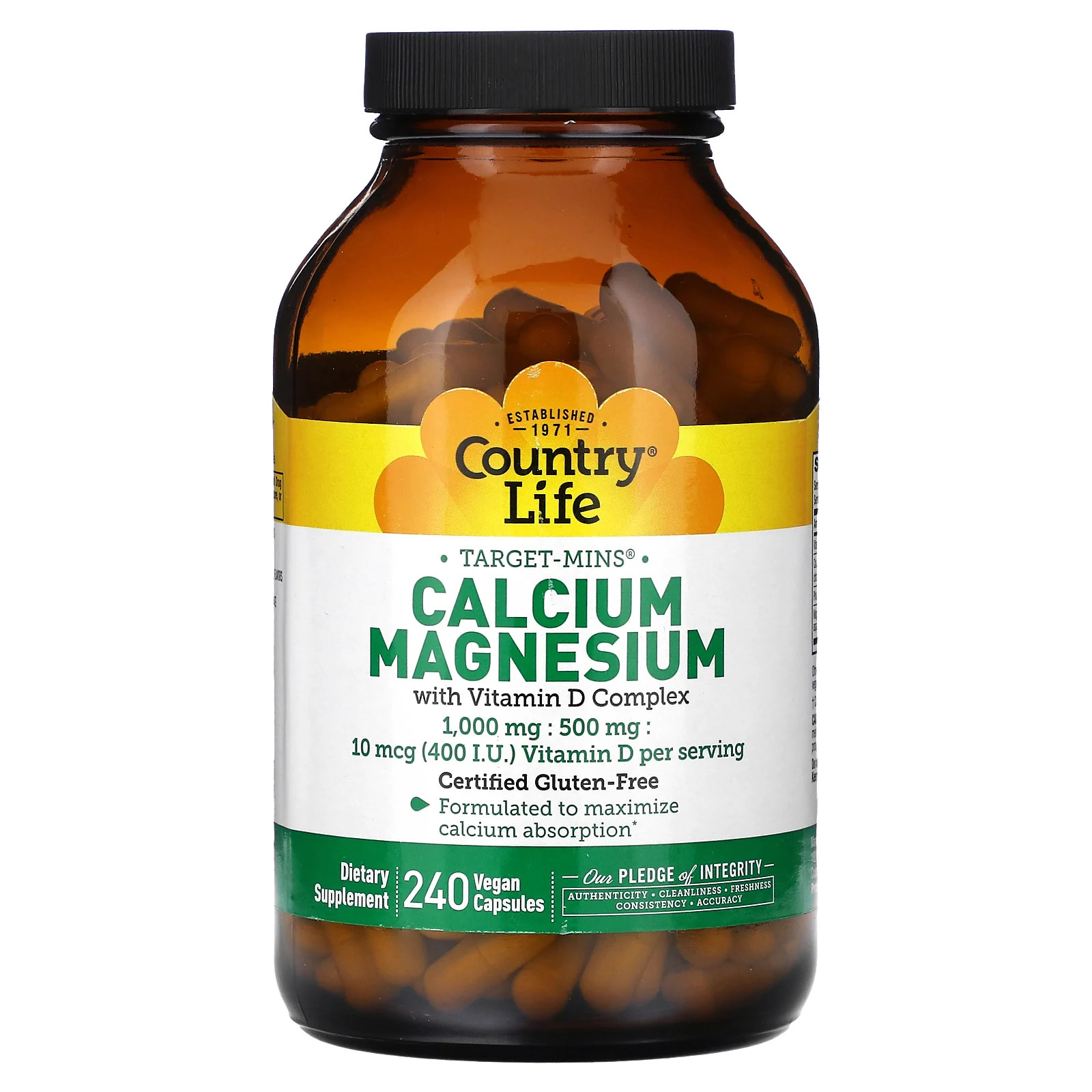 Target-Mins, Calcium Magnesium with Vitamin D Complex, 240 Vegan Capsules