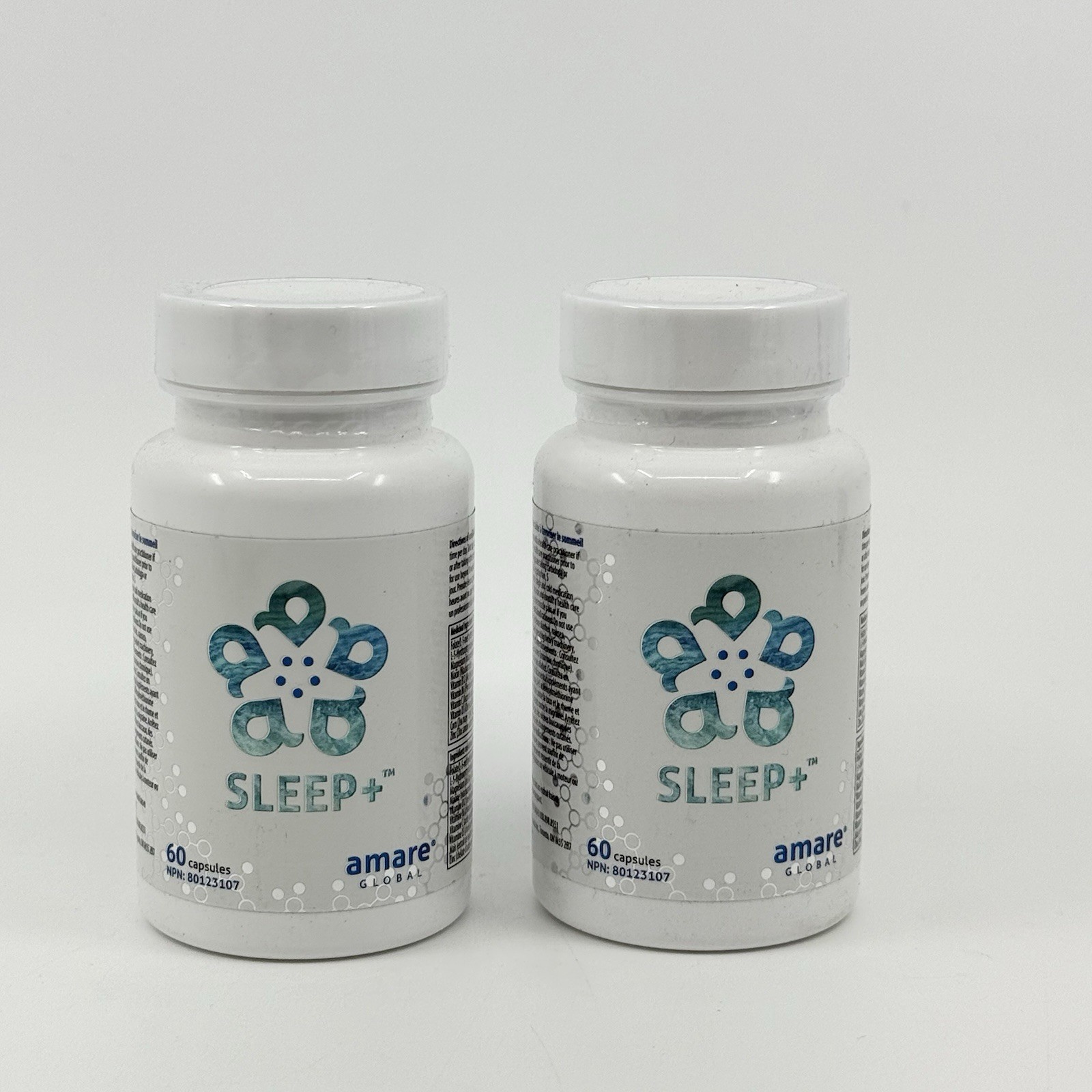 Amare Sleep+ Capsules 2 PACK 60 Capsules Each All Natural Sleep Support BB 07/26