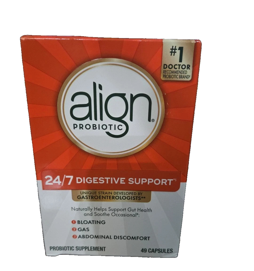 Align Probiotic Supplement Capsule – 49 Count Exp-8/2027+( updated exp) FREE! 🚢