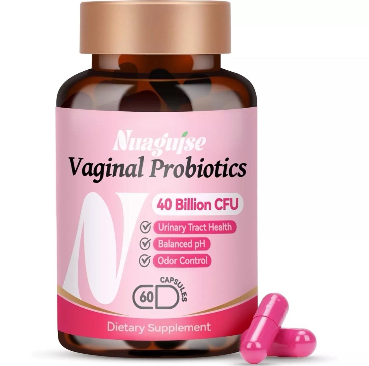 Vaginal Probiotics for Women pH Balance, Urinary Tract Health 40 Billion CFU