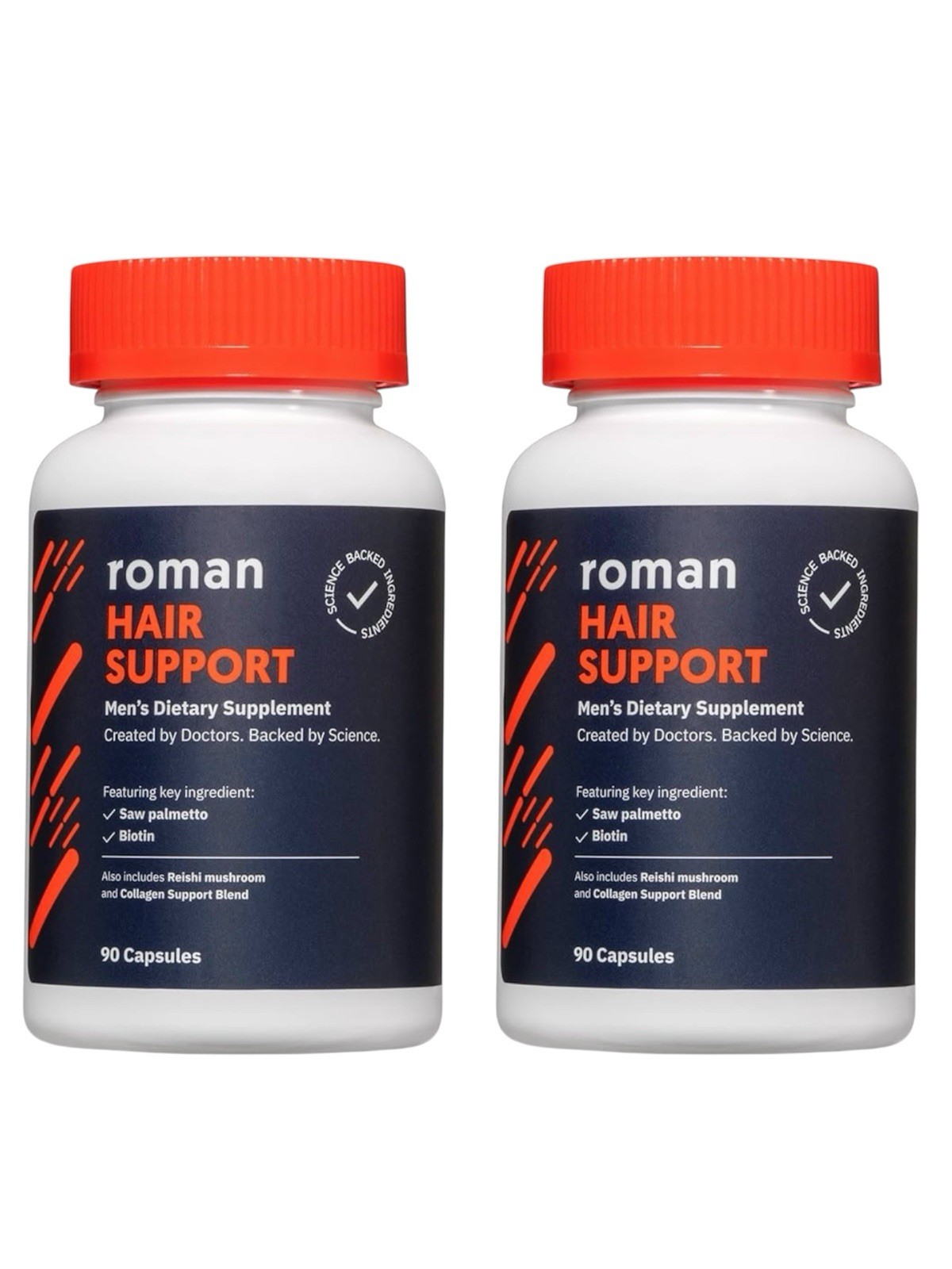 2 Pack Roman Hair Support Mens Dietary Supplement 90 Capsules