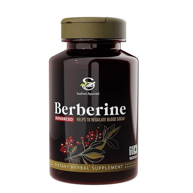 Berberine Advanced 500mg Vegetarian Capsules with Banaba, Piperine, 60 Capsules