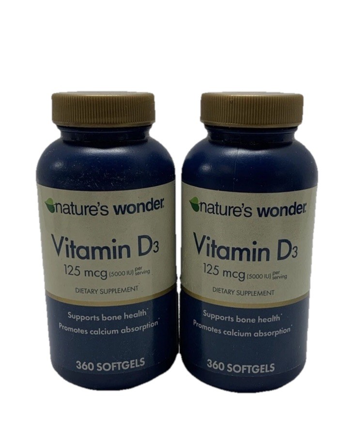 2  Vitamin World Vitamin D3 125 mcg (5000 IU) Per Serving 360 Ct Each   04/27