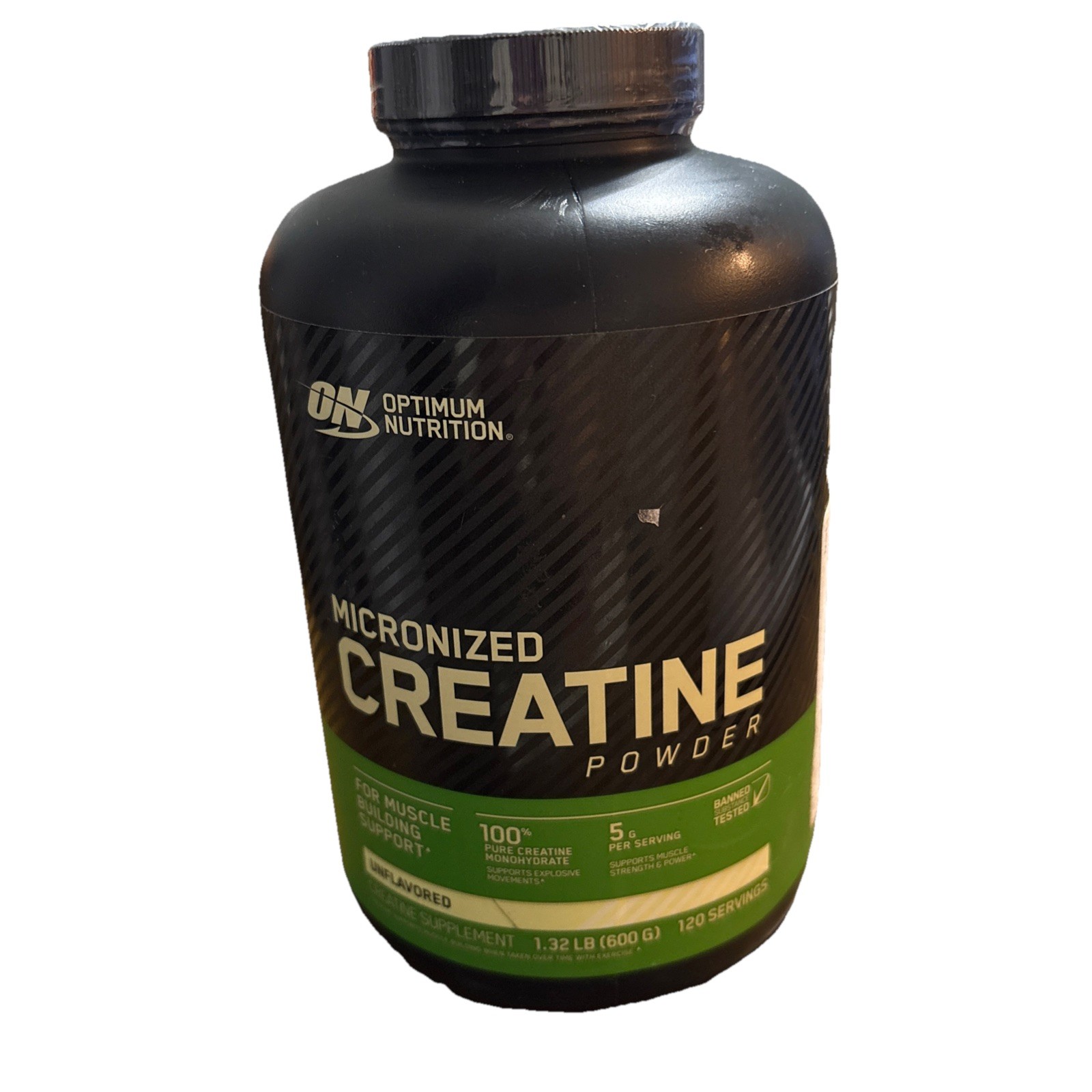 Optimum Nutrition ON Micronized Creatine Powder 1.32 lb, 120 Servings, Exp 2026