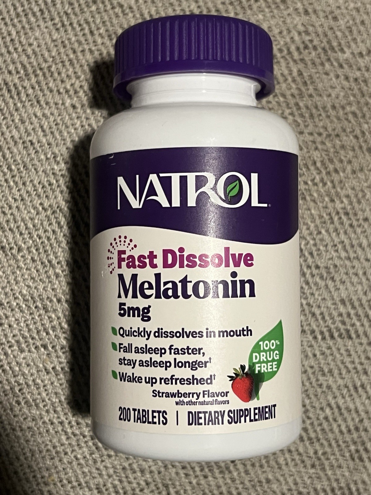 Natrol Melatonin 5 mg Fast Dissolve Tablets, 200 Tablets