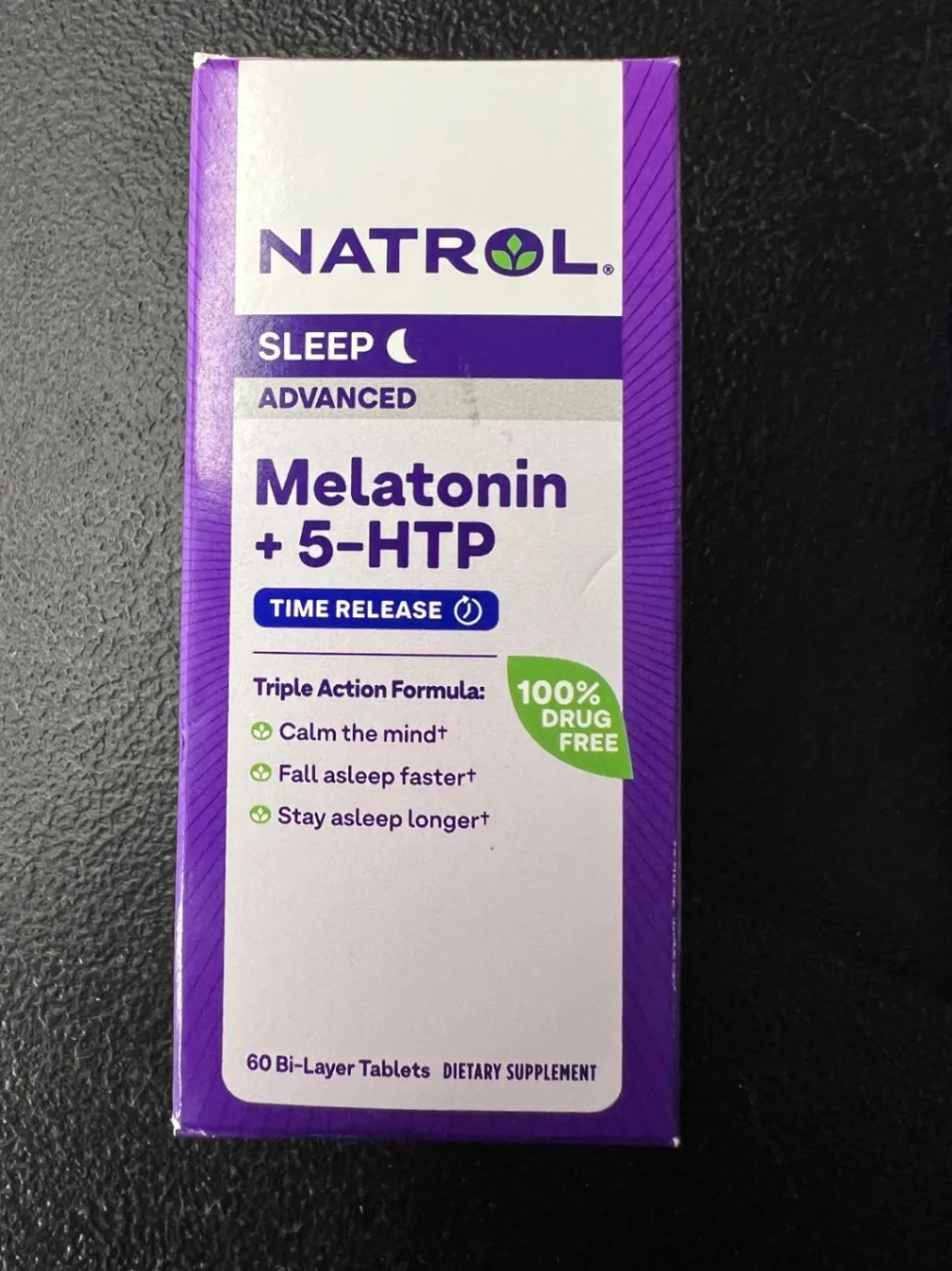 Natrol Advanced 6mg Melatonin Sleep 5-HTP Time Release Supplement 60 Tablets