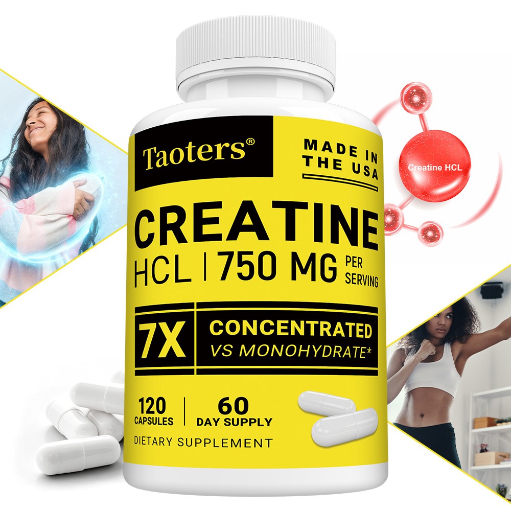 Creatine hydrochloride sports formula: Improves strength and muscle endurance.
