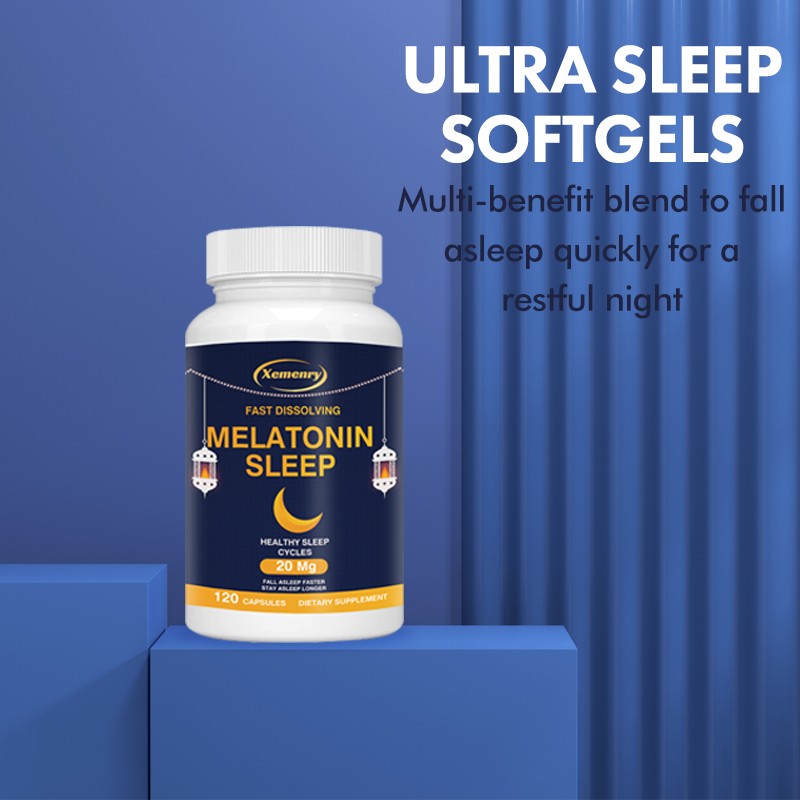 Melatonin 20mg – Provides Natural Sleep Support, Promotes Calmness & Relaxation