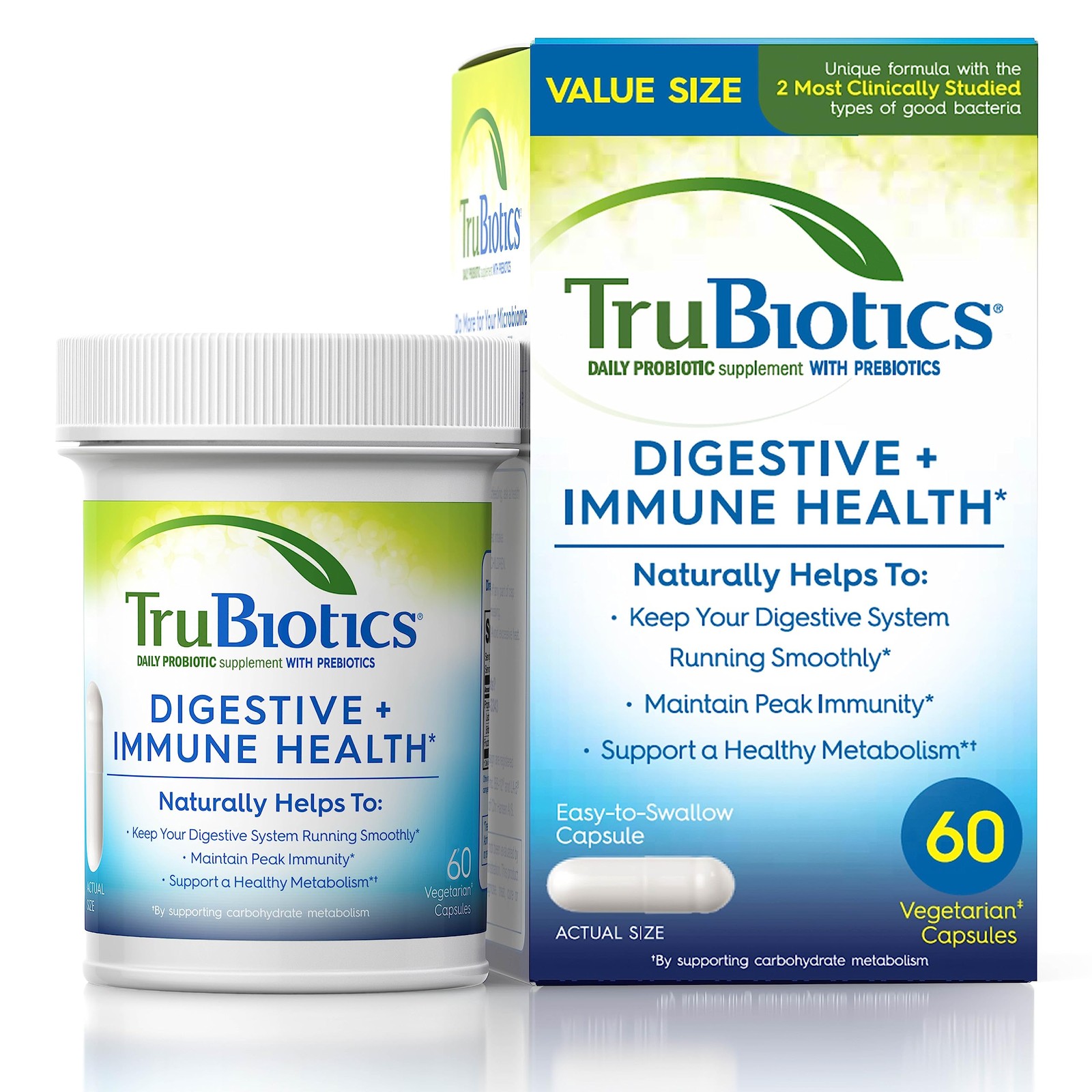TruBiotics Probiotics for Digestive & Immune Health, Supports Regularity & He…