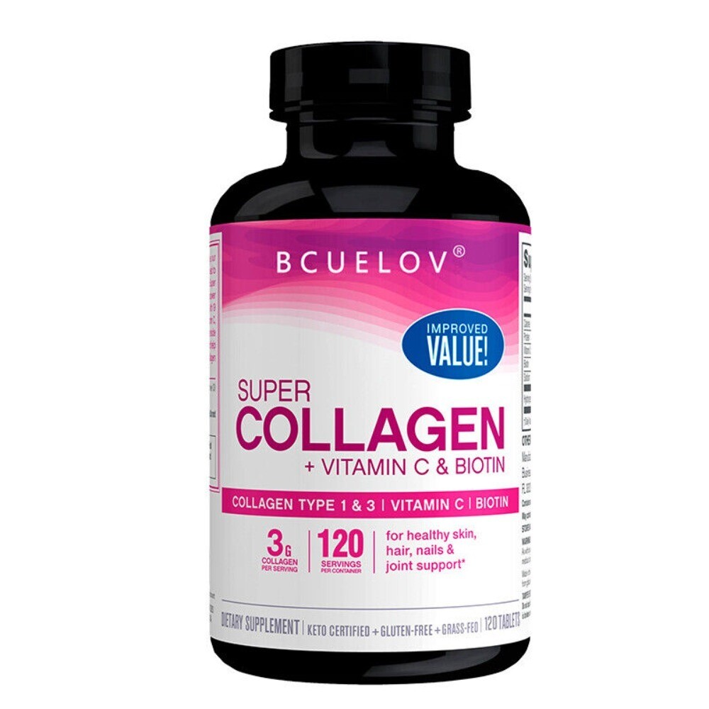 Collagen + Vitamin C with Biotin Anti Aging Skin Collagen 120 Capsules