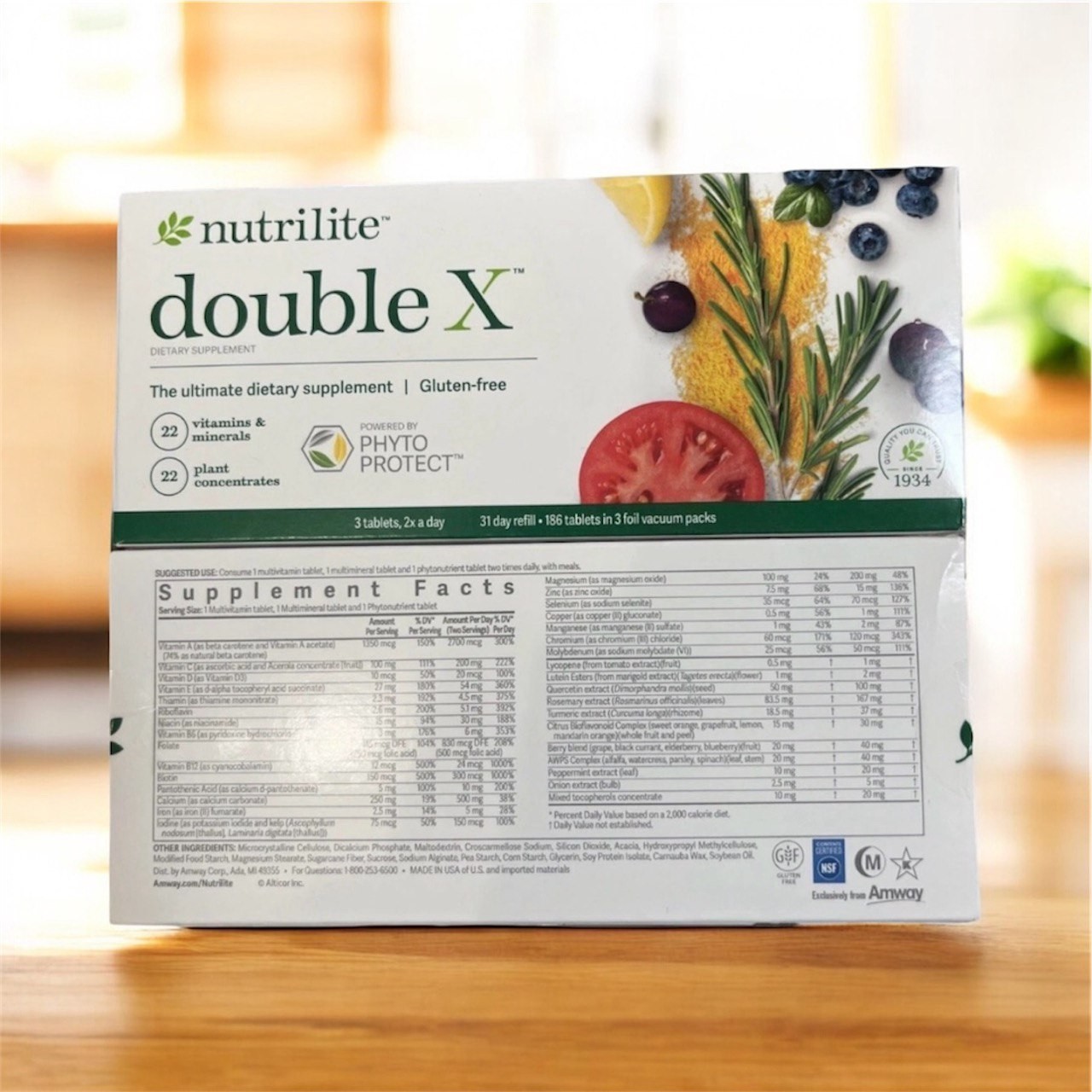 Nutrilite AMWAY Double X Multivitamin – 31 Day Supply Refill Exp 2027
