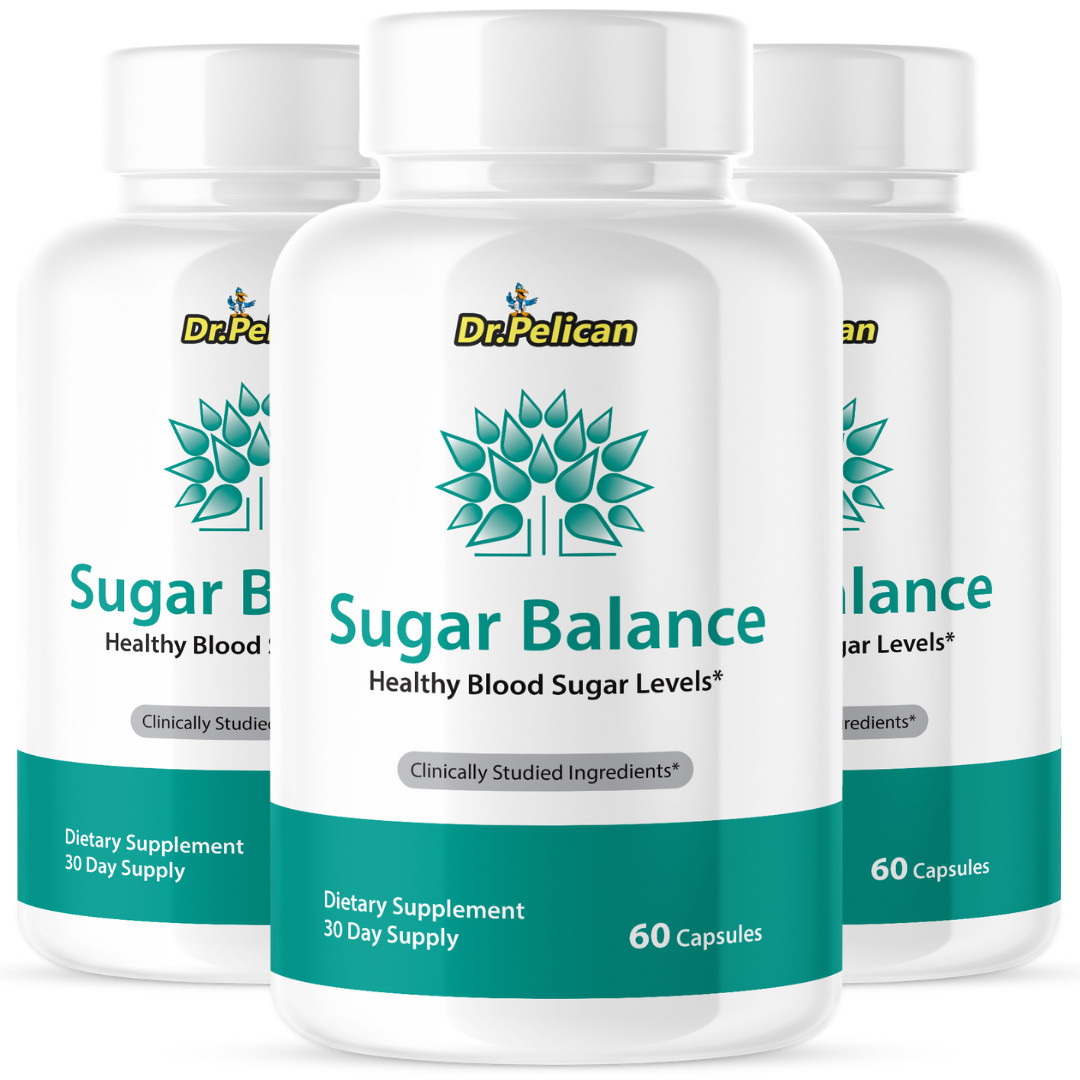 Sugar Balance- Cardiovascular Health, Blood Pressure & Sugar Support- 3 Bottles