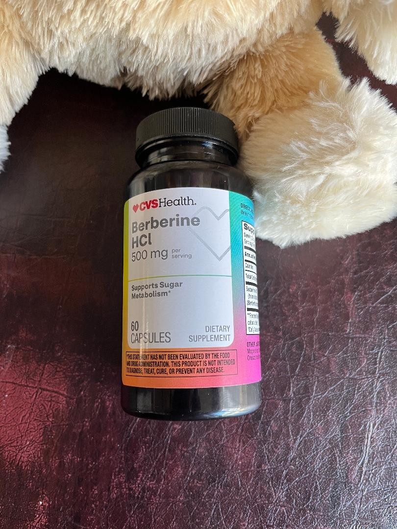 Berberine HCL 500mg 60 Capsules CVS EX04/2027