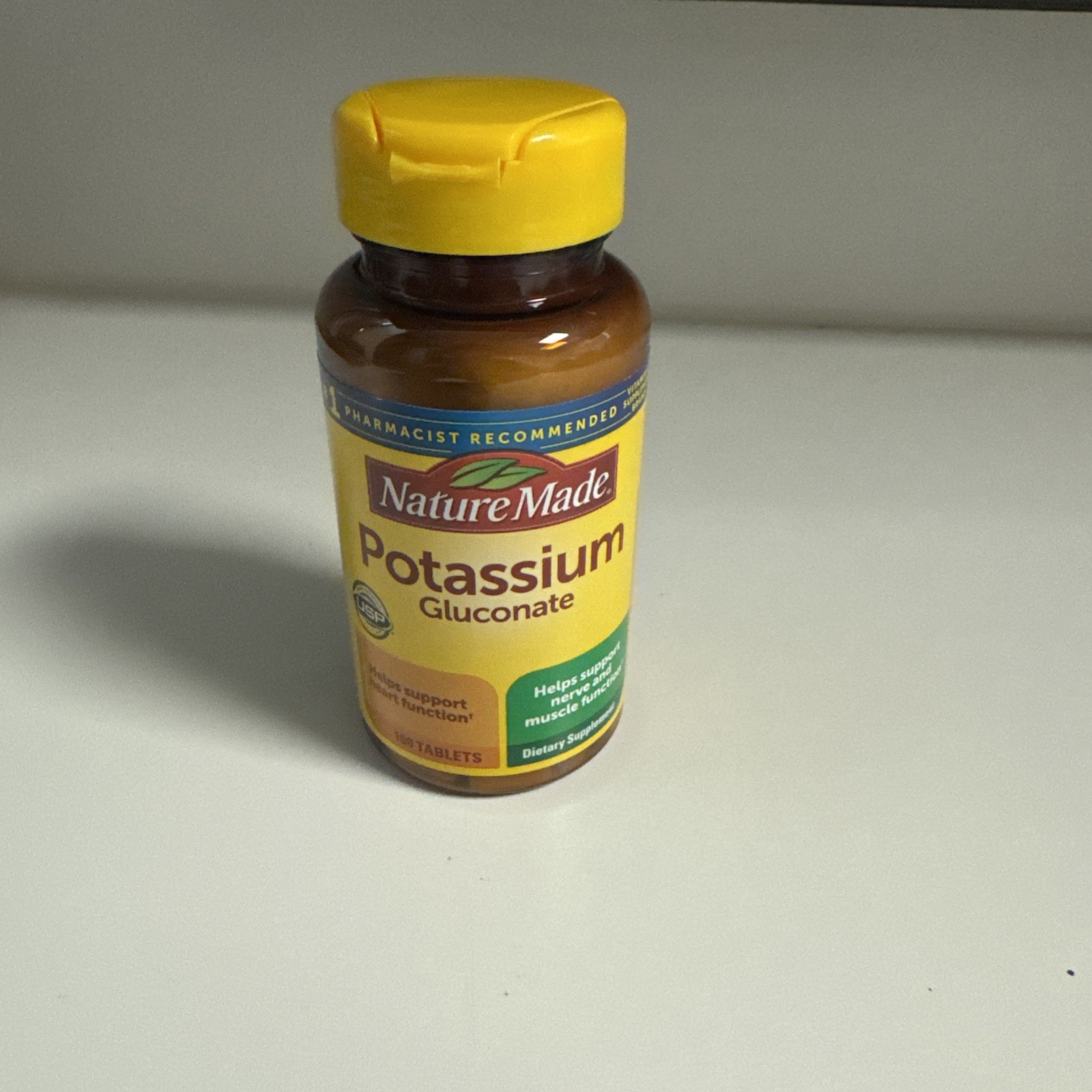 Nature Made Potassium Gluconate  100 Tabs Exp 1/28