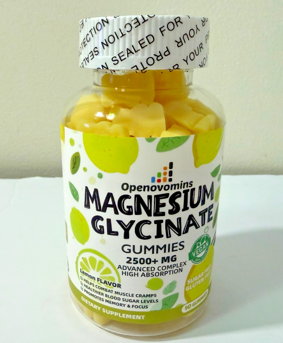 Magnesium Glycinate Gummies 2500mg – Sugar Free Magnesium Potassium…