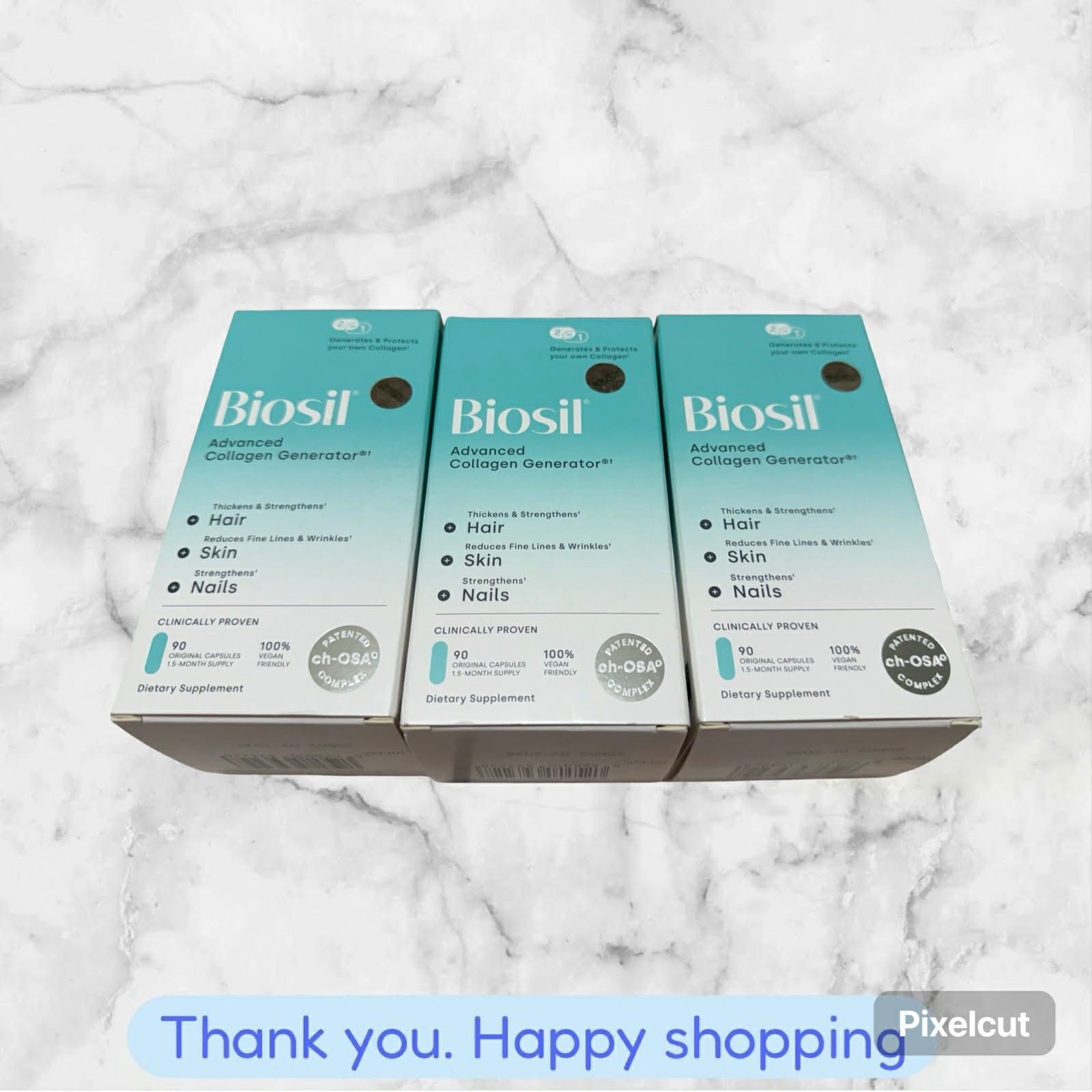 FOR 3 Biosil Advanced Collagen Generator 90 Capsules EXP2027+ NEW SHIP