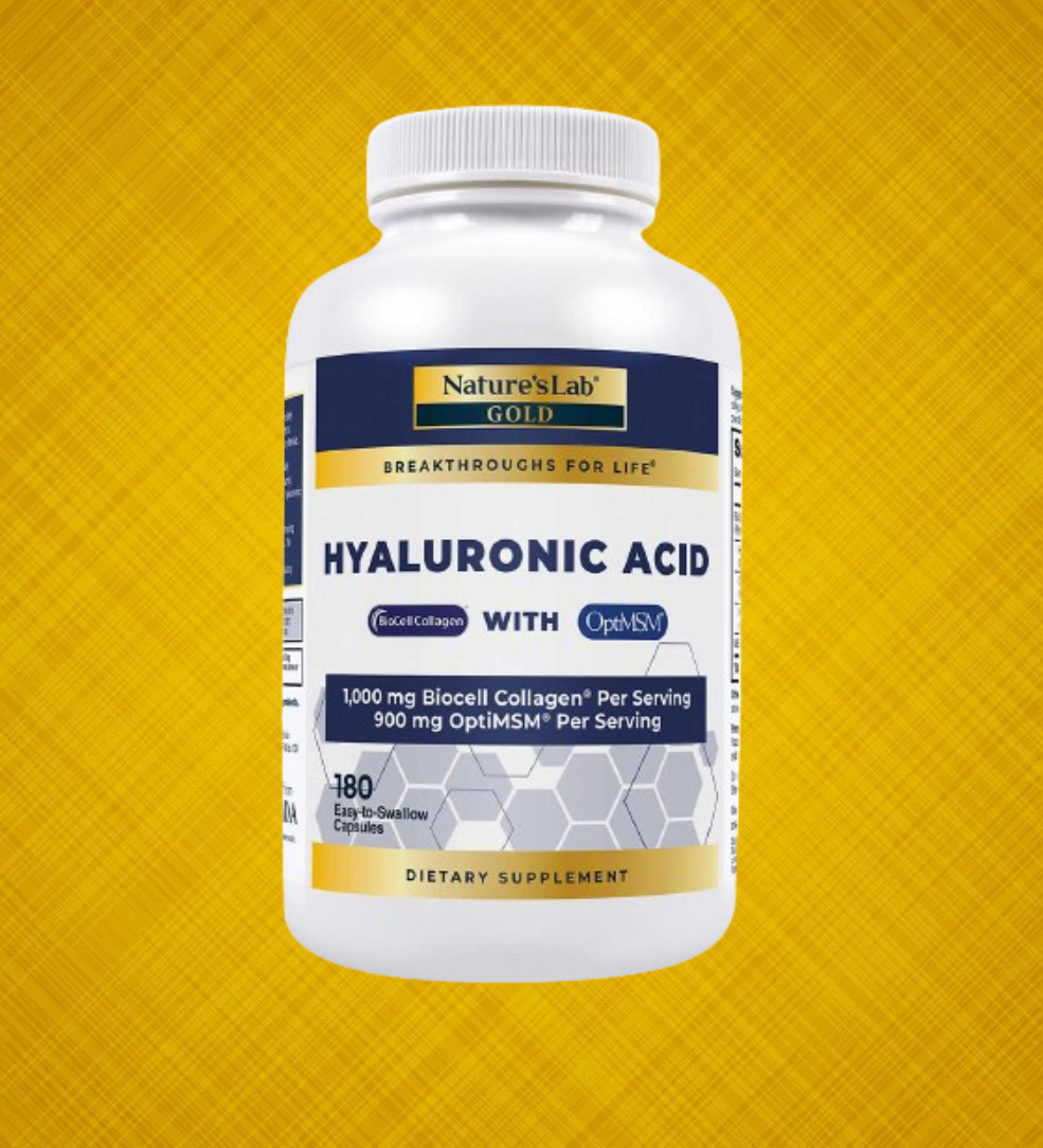 Nature’s Lab Hyaluronic Acid with BioCell Collagen, 180 Vegetarian Capsules