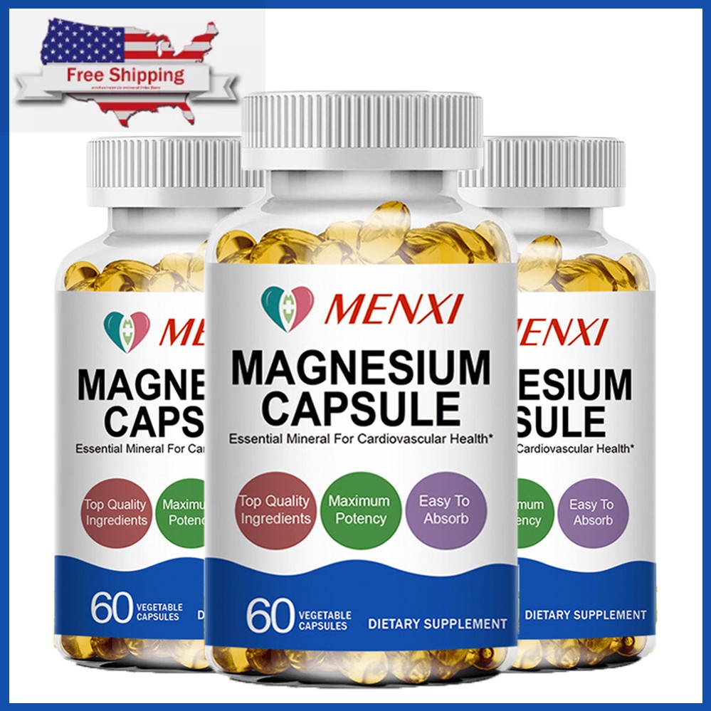 180 Magnesium Glycinate High Absorption Stress & Anxiety Relief Capsule Softgel