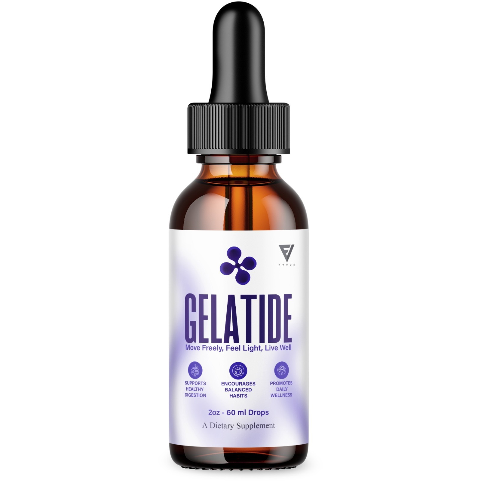 Gelatide Weight Management Drops, Gelatide Daily Health Support (2oz)