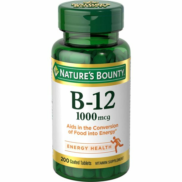 Nature’s Bounty Vitamin B-12 Coated Tablets- 1000 mcg- 200 Ct