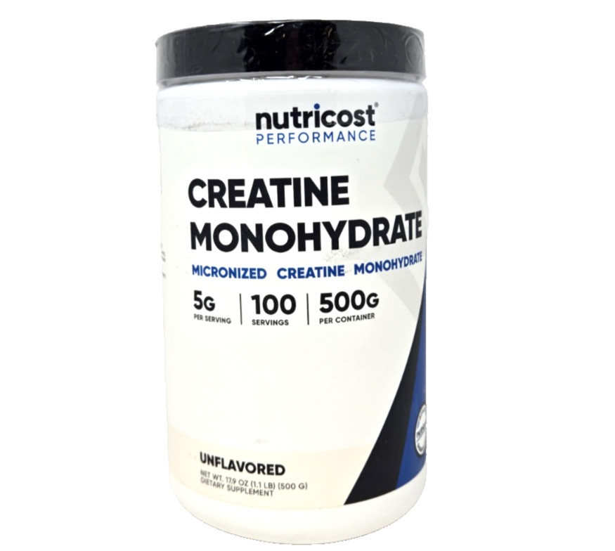 NUTRICOST Creatine Monohydrate (Unflavored), 17.9 oz / 500 G/*/