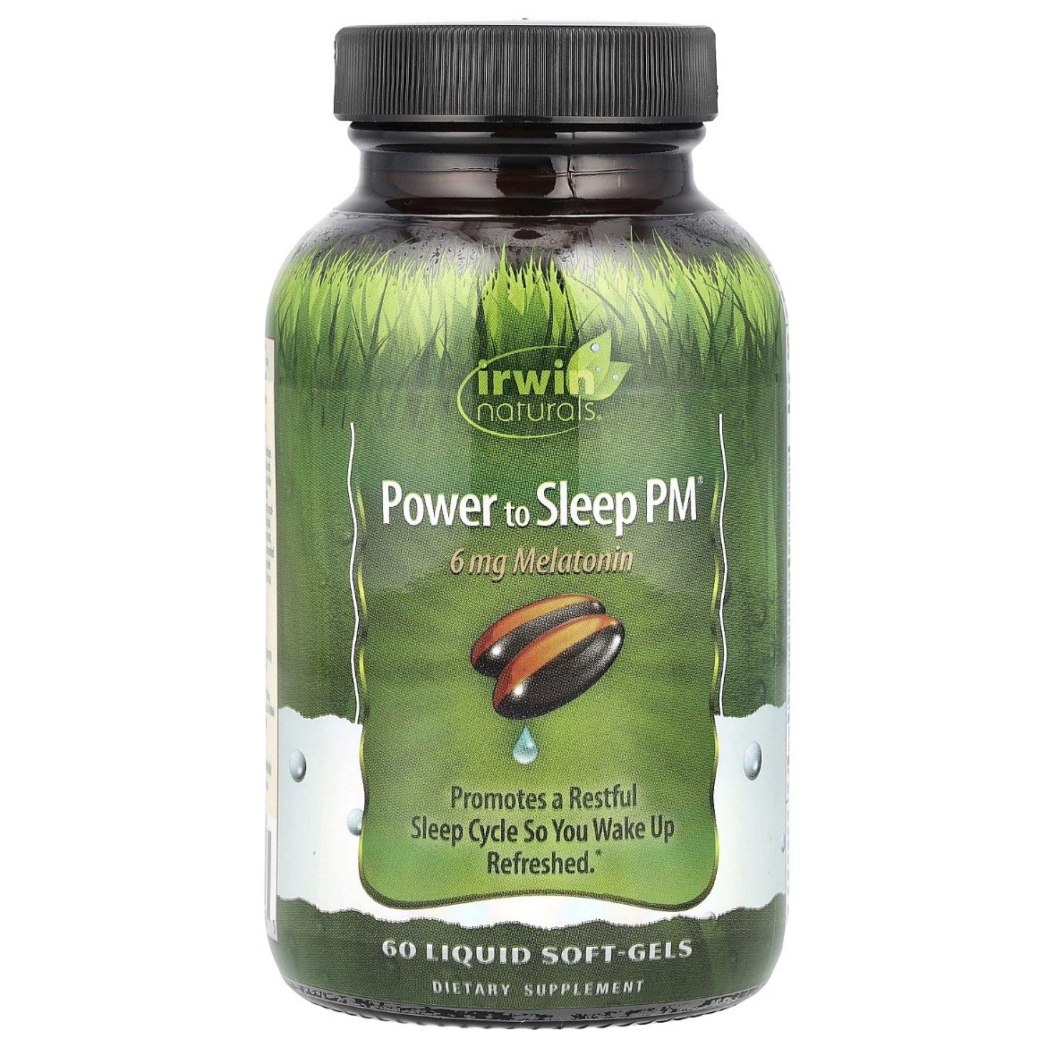 Power to Sleep PM – 60 Liquid Soft-Gels – with 6Mg Melatonin, GABA, Ashwagandha