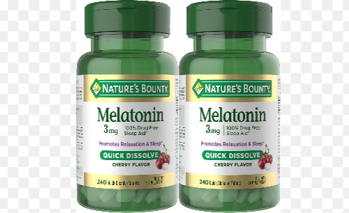 2 Pack – Nature’s Bounty – Quick Dissolve Melatonin Cherry 3mg | EXP 9/2027+