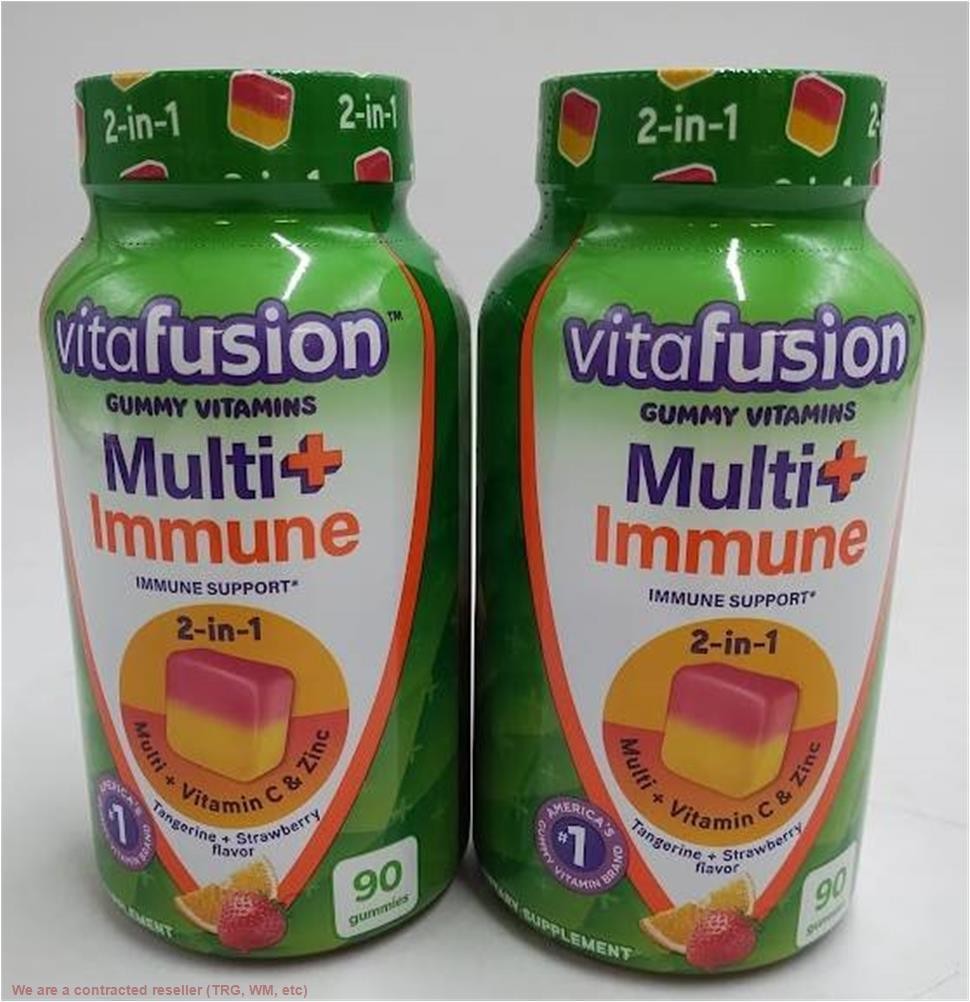 2 PACK!!! Vitafusion Multi+Immune Gummies – 90ct.EXP: 02/26+