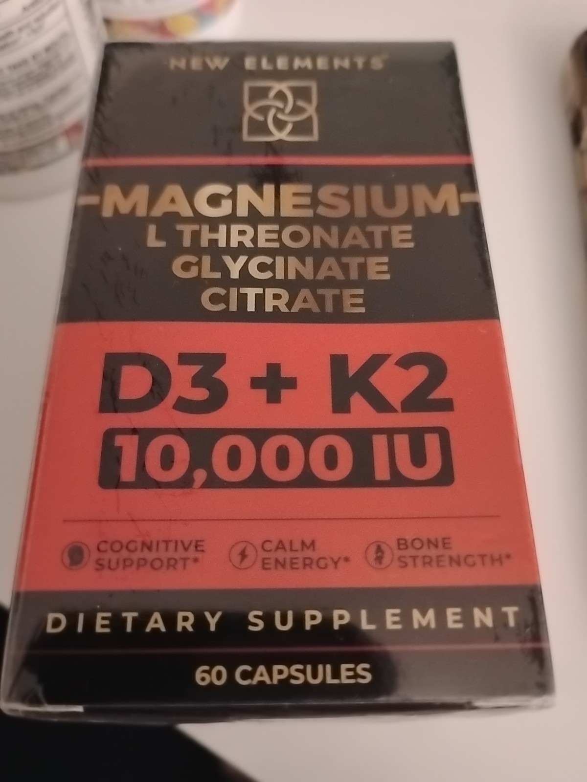 Magnesium Glycinate 1500mg w Vitamin D3 K2 + Zinc Calcium D3 10,000 IU K2 200mcg