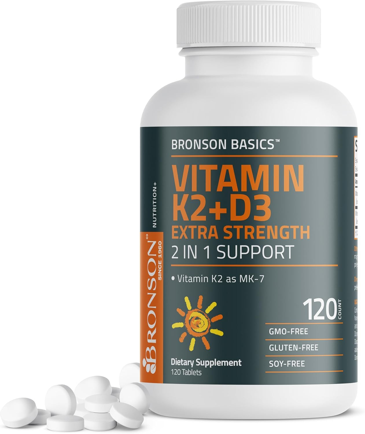 Vitamin K2 (MK7) with D3 Supplement Extra Strength 2 in 1 Support, 10,000 IU Vit