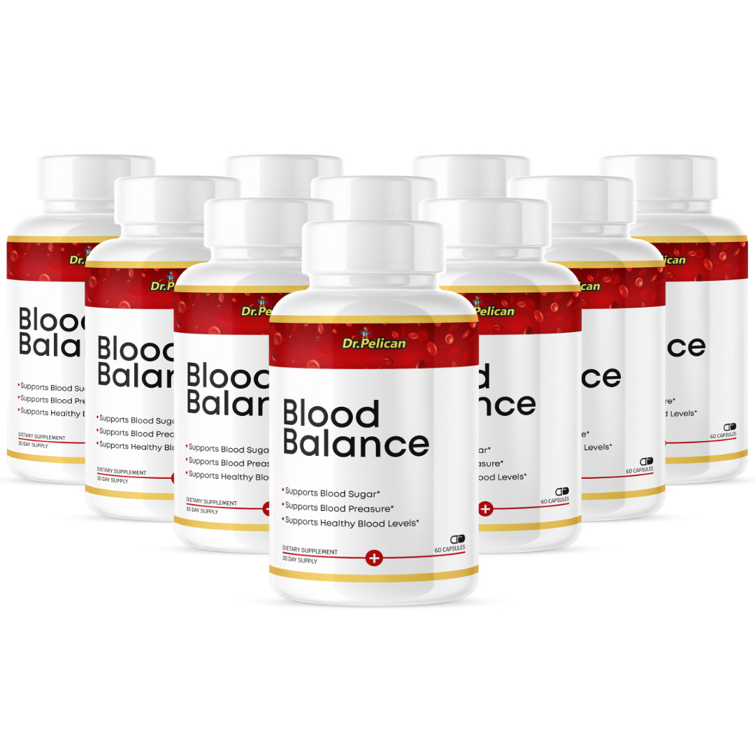 Blood Balance- Cardiovascular Health, Blood Pressure & Sugar Support- 10 Bottles