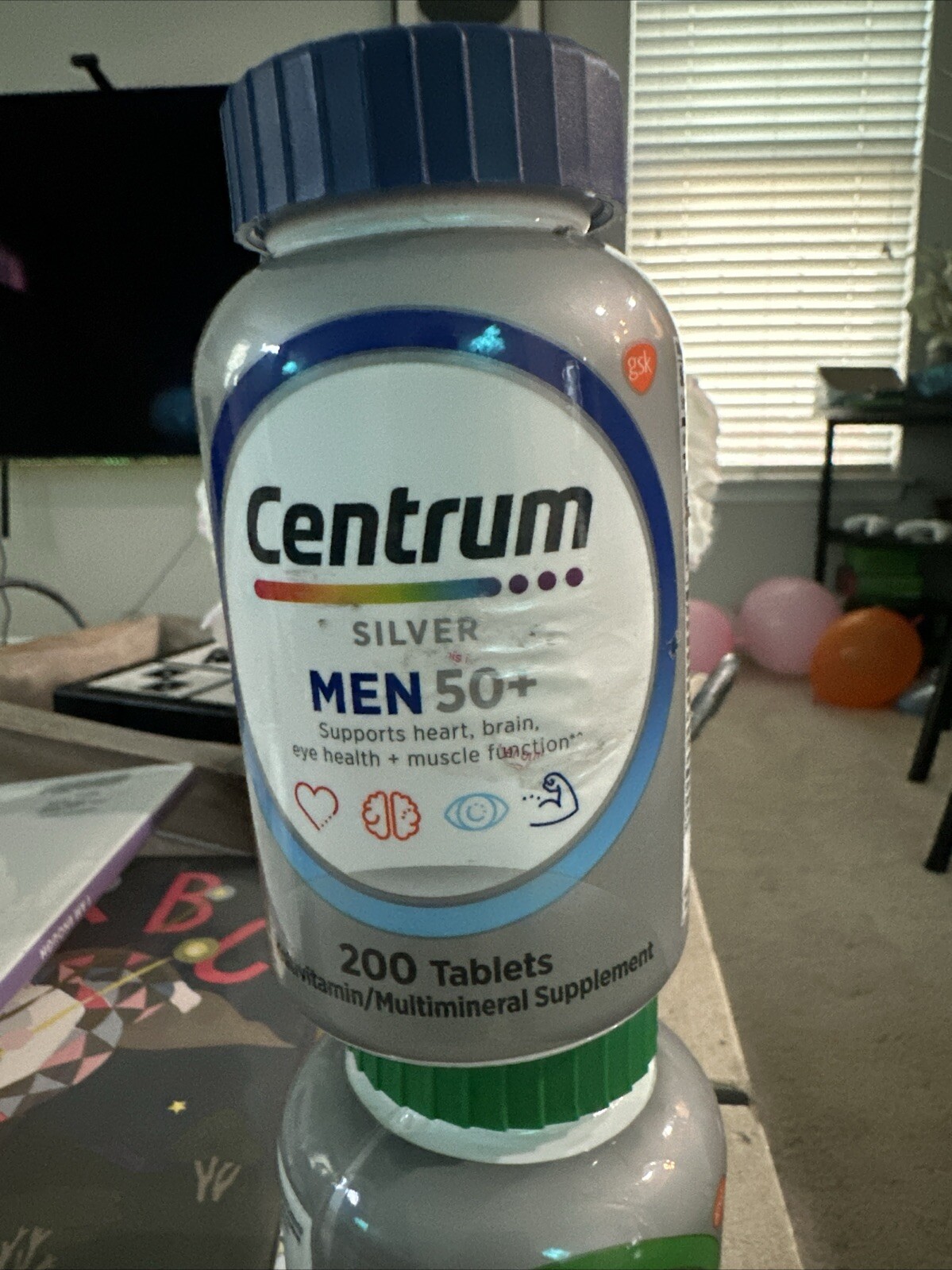 Centrum Silver Mens 50+  Multivitamin/ Multimineral Supplement | 200 Tablets