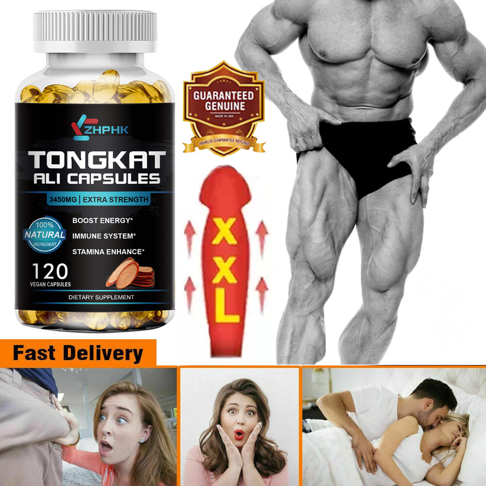 #1 BEST-MALE ENLARGER THICKER LONGER BIGGER 4″ GROWTH ENLARGEMENT 120 PILLS