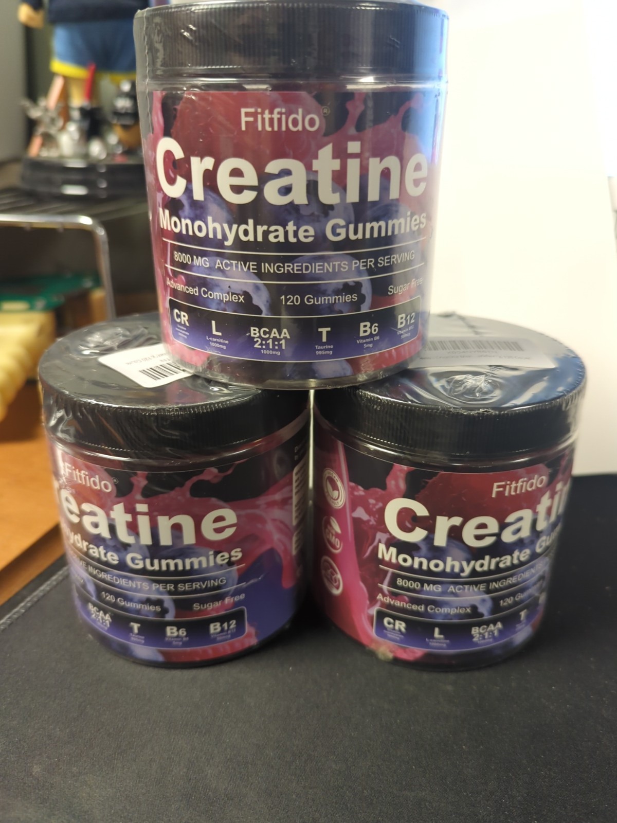 3x – Creatine Monohydrate Gummies Complex 8000mg for Men and Women