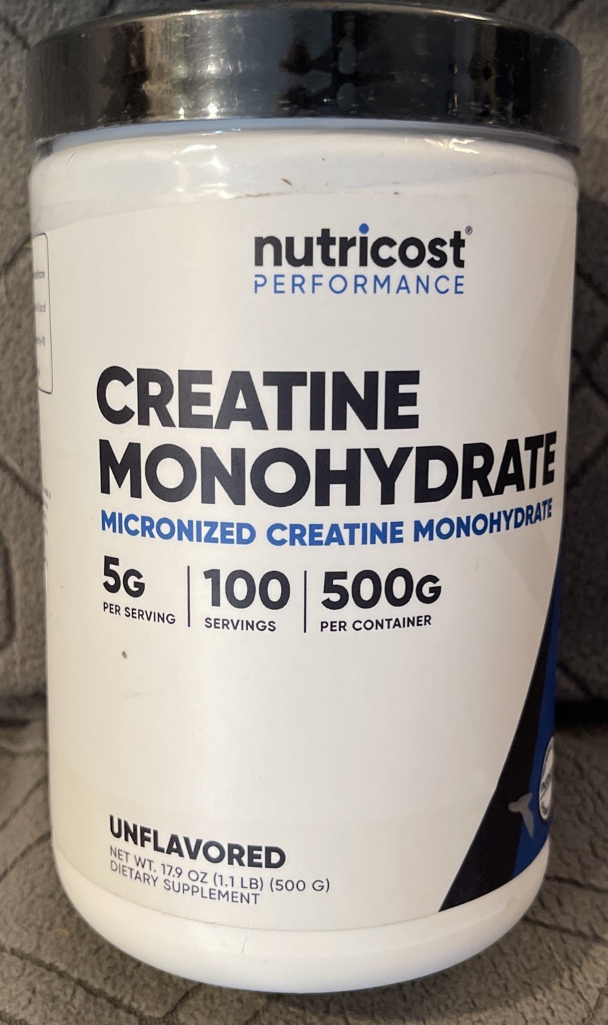 Nutricost Pure Creatine Monohydrate 500 Gram Powder  17.9oz exp – 05/27