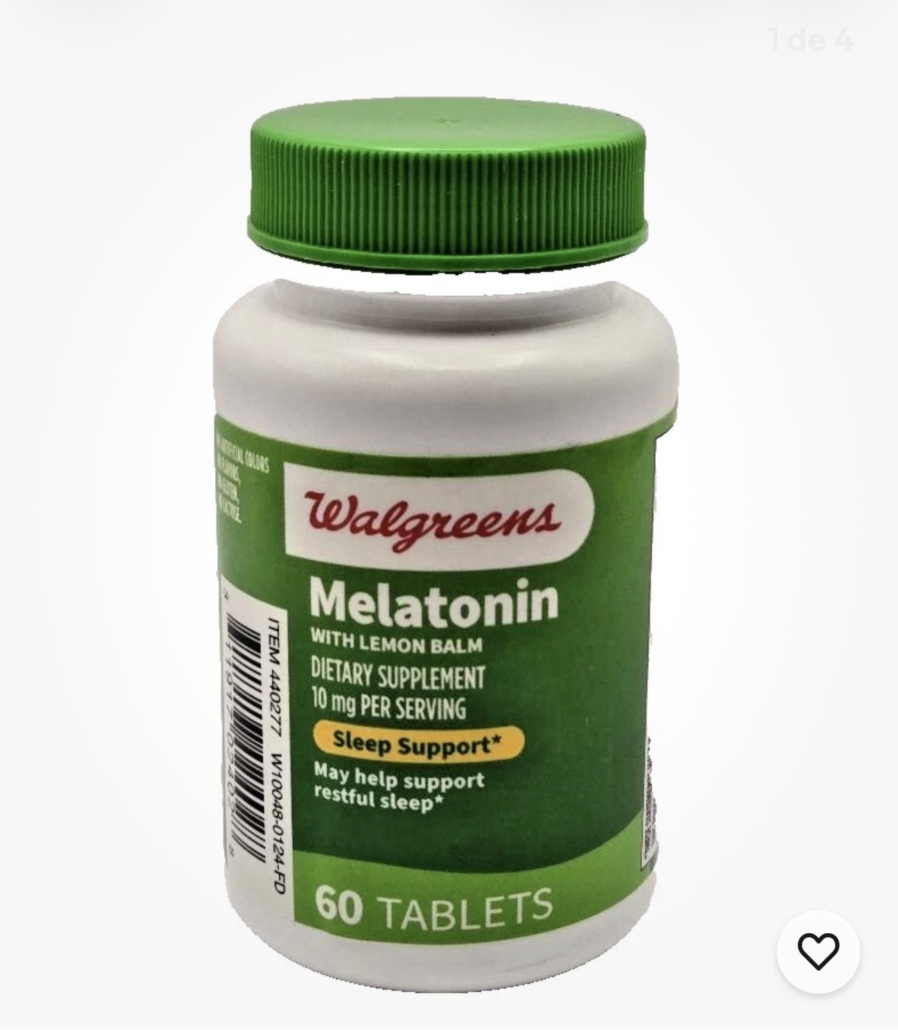 Walgreens Melatonin Supplement Sleep Support 10 mg 60 Tablet