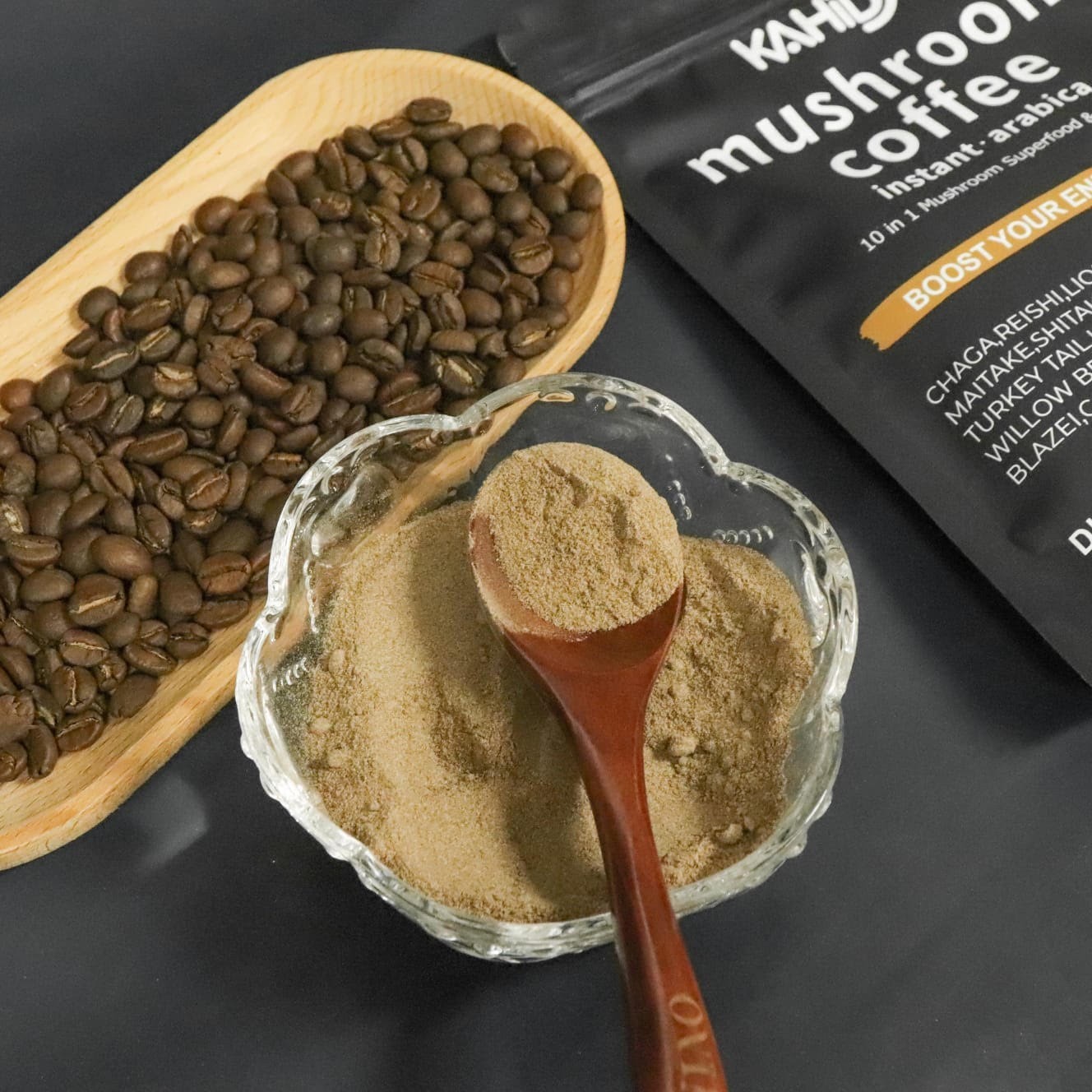 Mushroom Coffee with Collagen – Caramel Macchiato Blend, French Vanilla Flavor