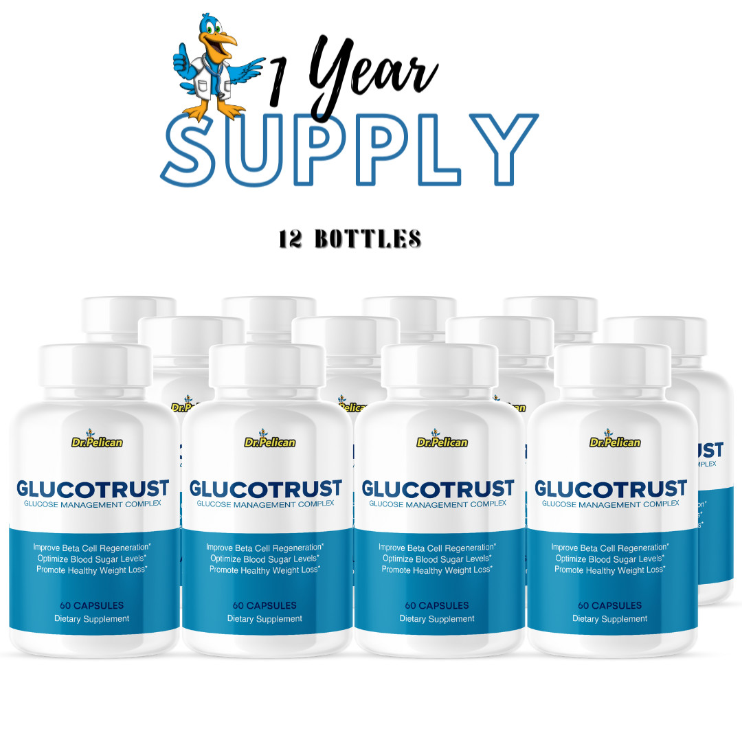 Glucotrust- Blood Support- 12 Bottles- 720 Capsules