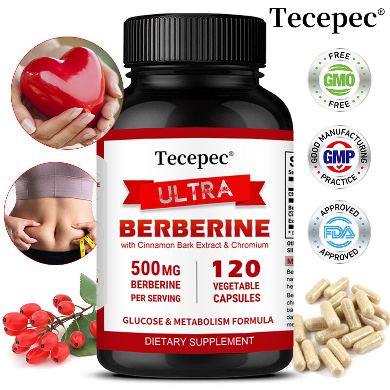 Ultra Berberine 500mg Plus Organic Cinnamon – Heart Health & Weight Management