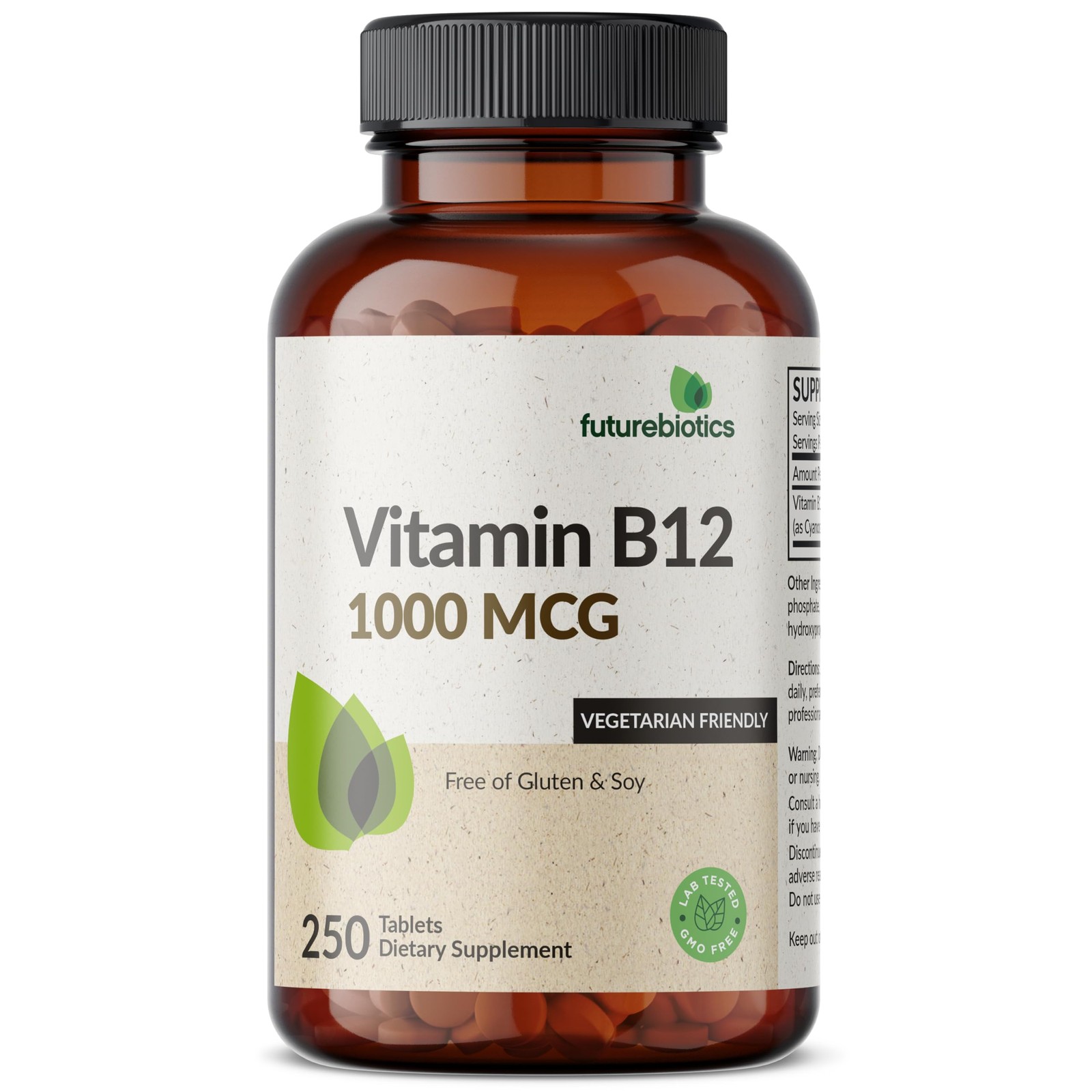 Futurebiotics Vitamin B12 1000mcg Vegetarian Friendly 250 Count (Pack of 1)