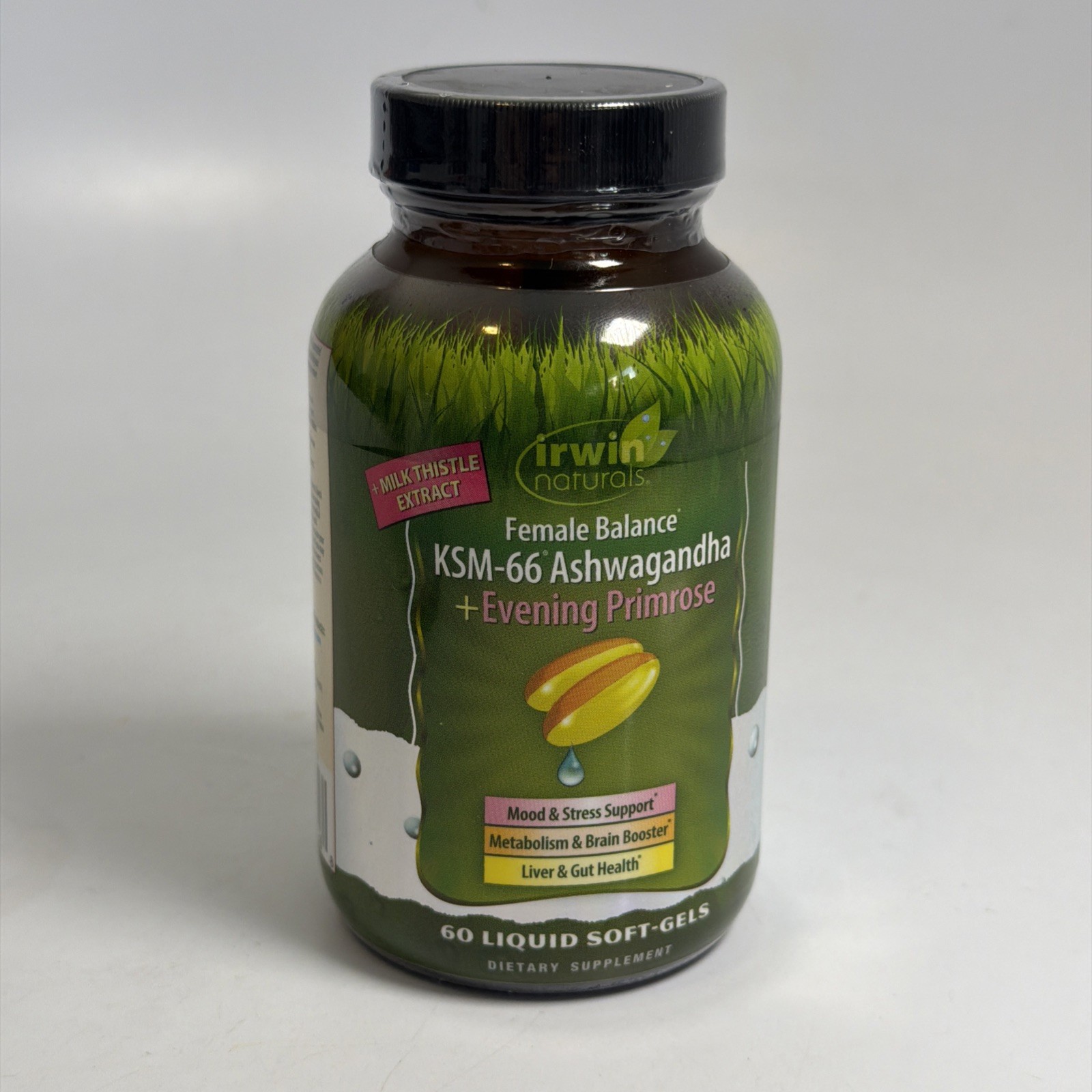 Irwin Naturals Female Balance KSM-66 Ashwagandha + Evening Primrose 60ct 02/2027