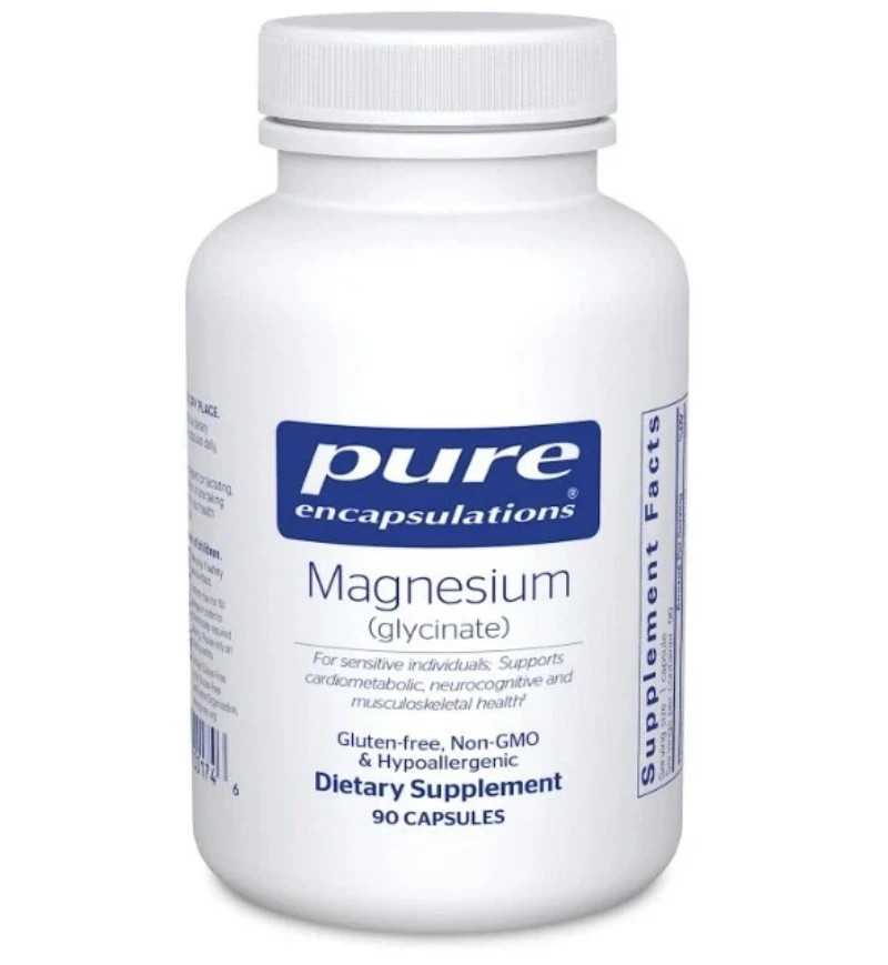 Pure Encapsulations Magnesium Glycinate, 120 mg, 90 capsules