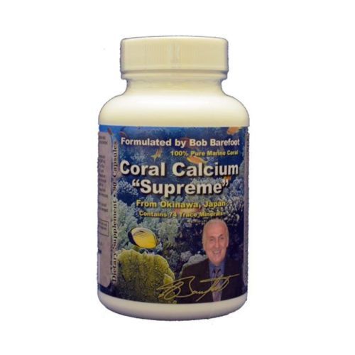 Coral Calcium Supreme 1000mg Capsule Bob Barefoot Supplement Magnesium Minerals