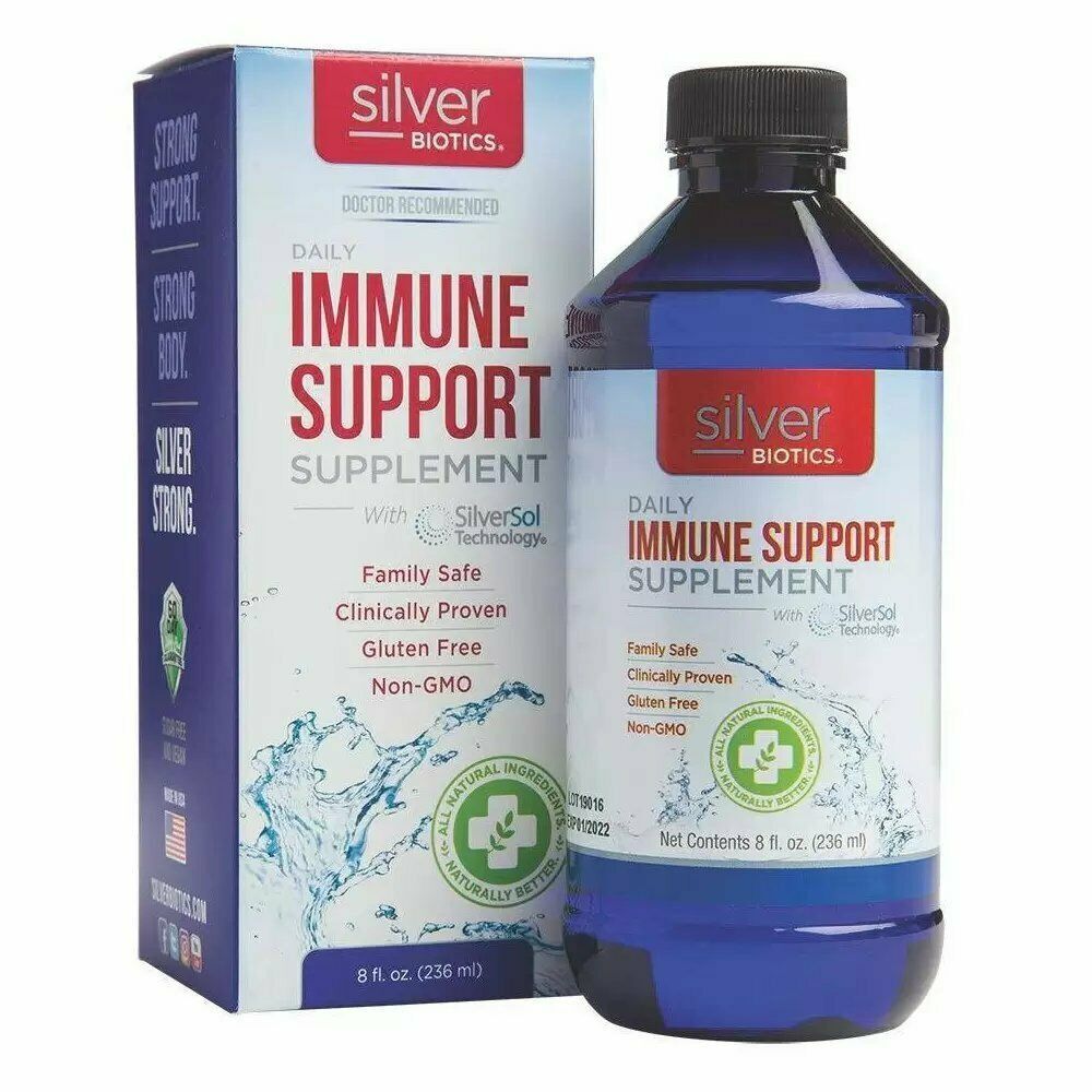 Silver Biotics Daily Immune Support Supplement with SilverSol Technology 8 Ounce