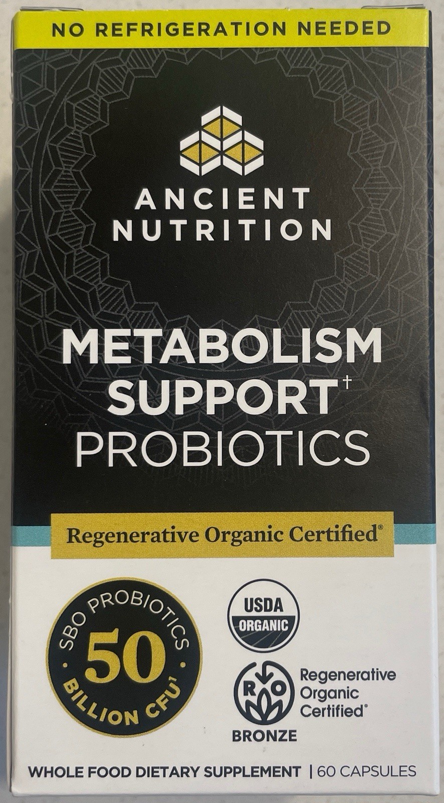 Ancient Nutrition Metabolism Support Probiotics – 60 Capsules – Expires 03/2027