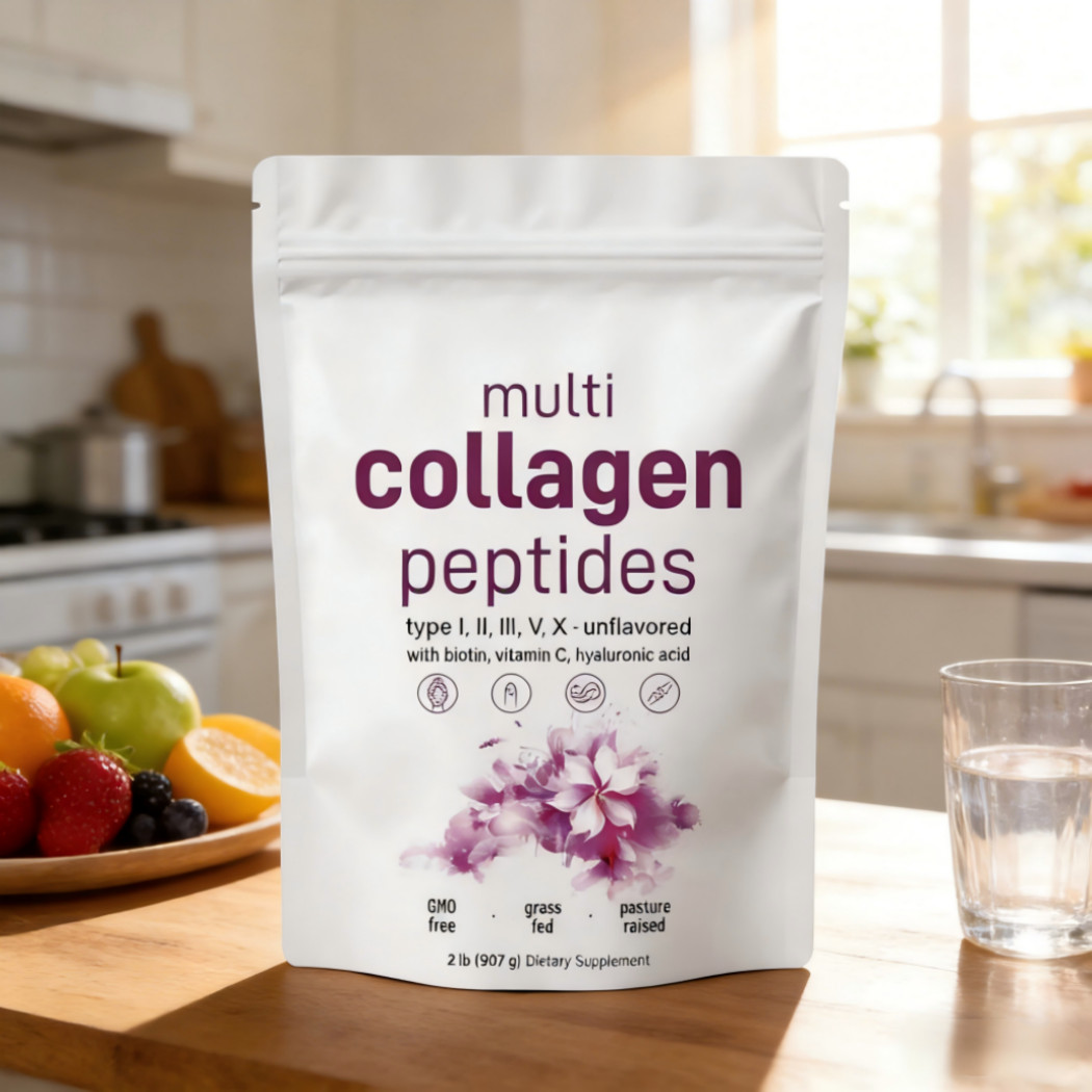 2 Pack Multi Collagen Peptides Powder 2 lb – Hydrolyzed Protein Peptides